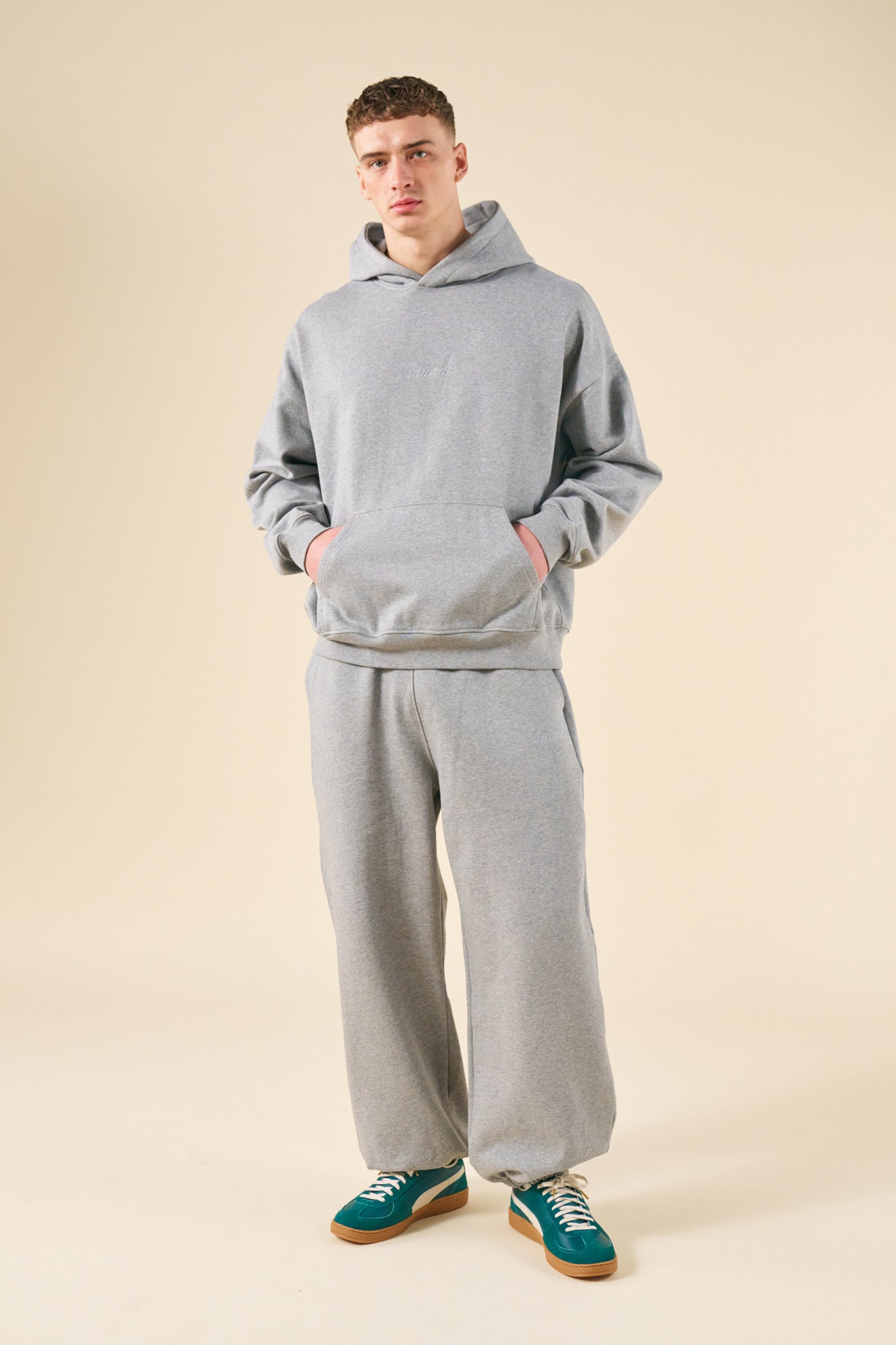 Grey Sweatpants Set Hoodie And Sweatpants Men Organic Cotton Mens