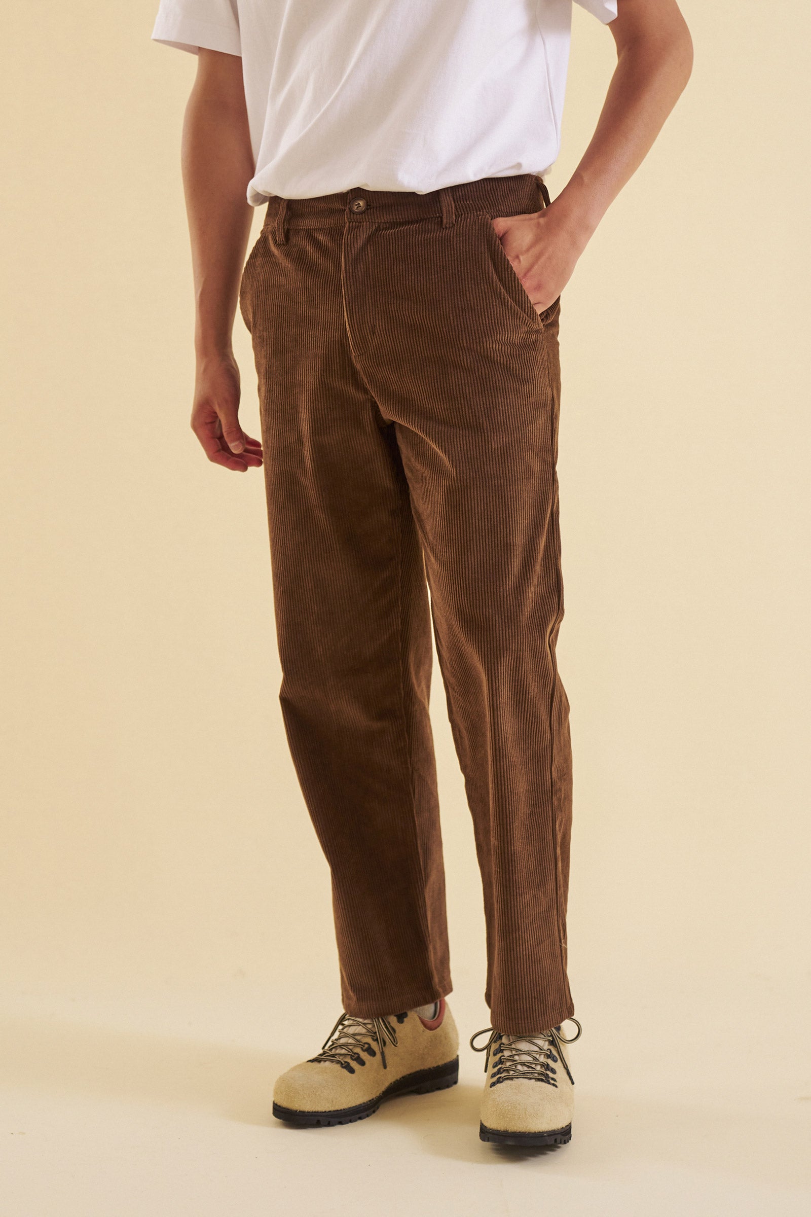 CEDAR BROWN CORDUROY TROUSERS – bound