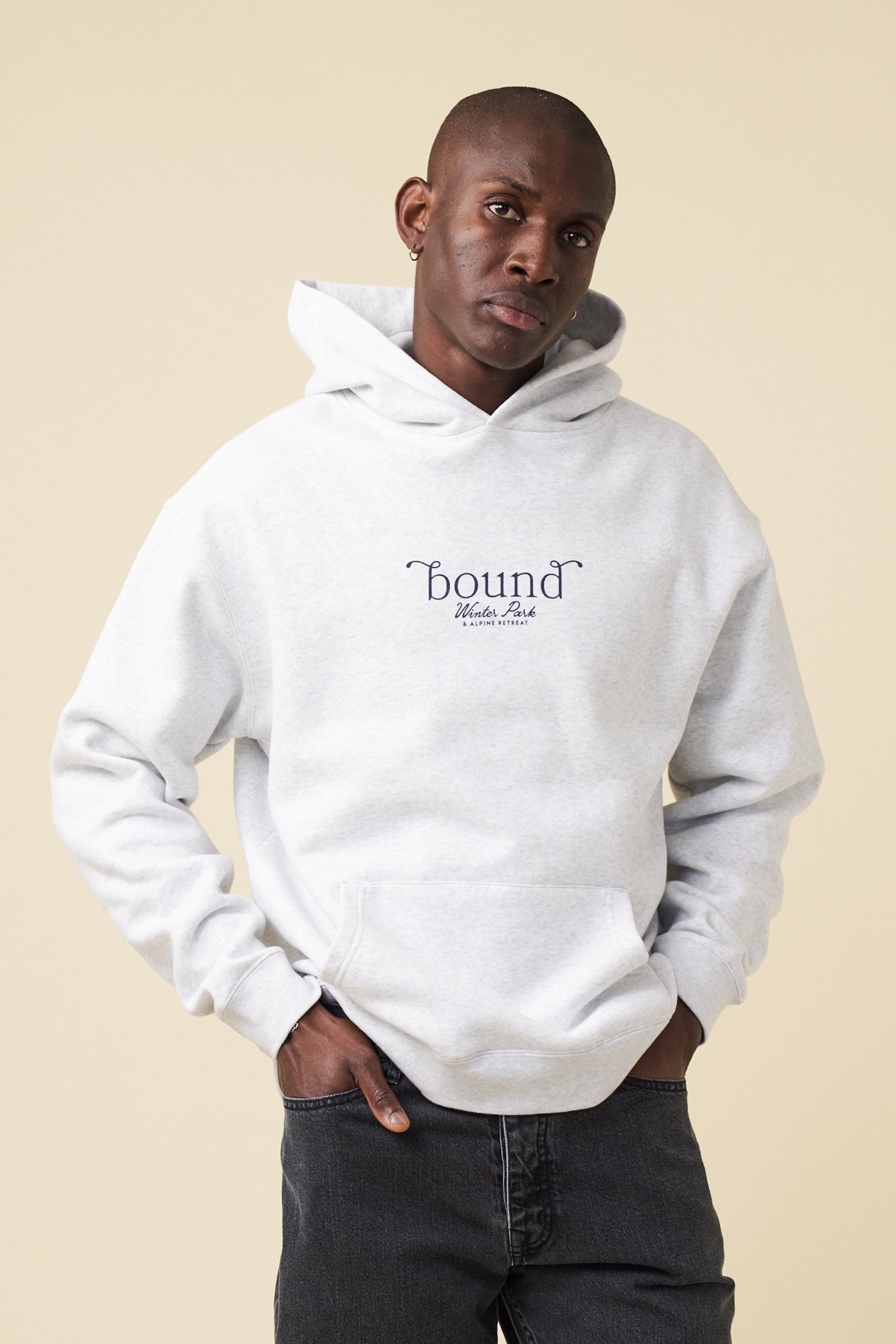 RESORT HOODIE ASH GREY – bound - Main Image