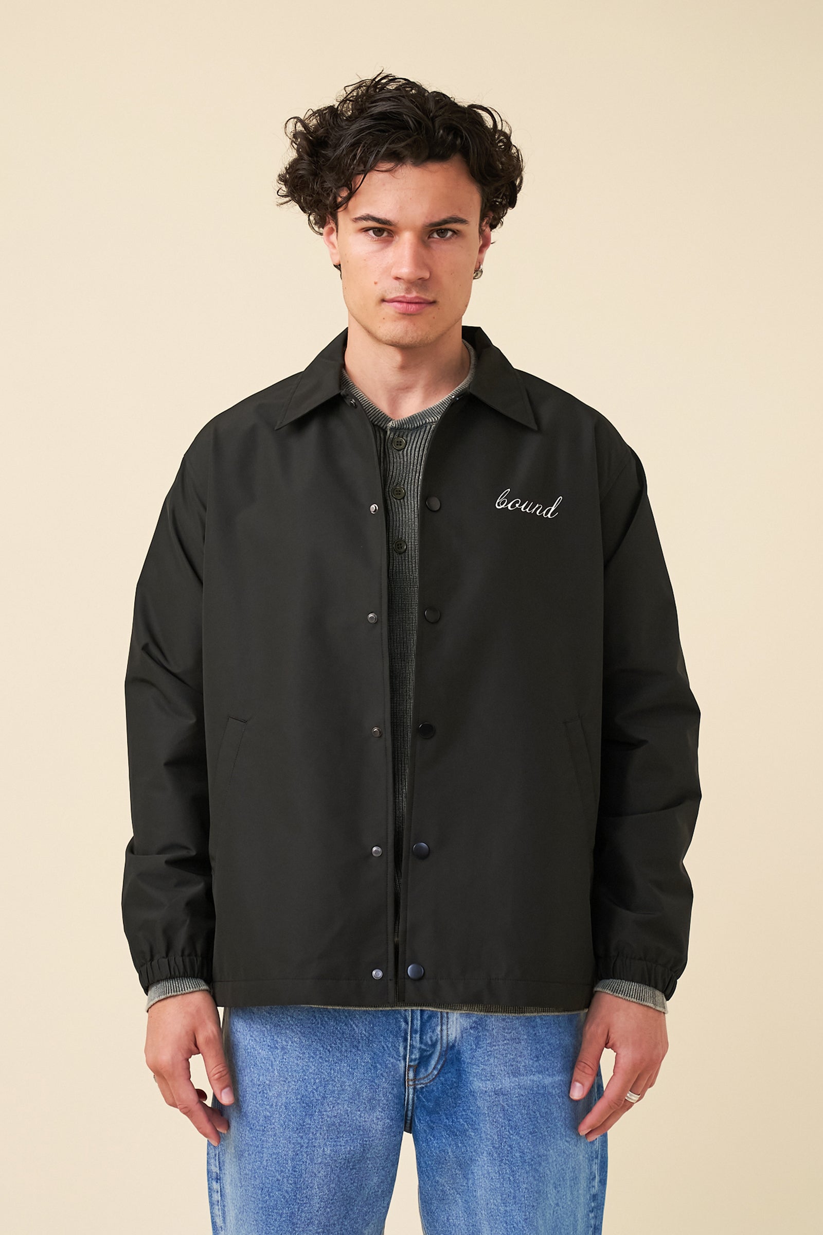 CLASSIC COACH JACKET BLACK – bound