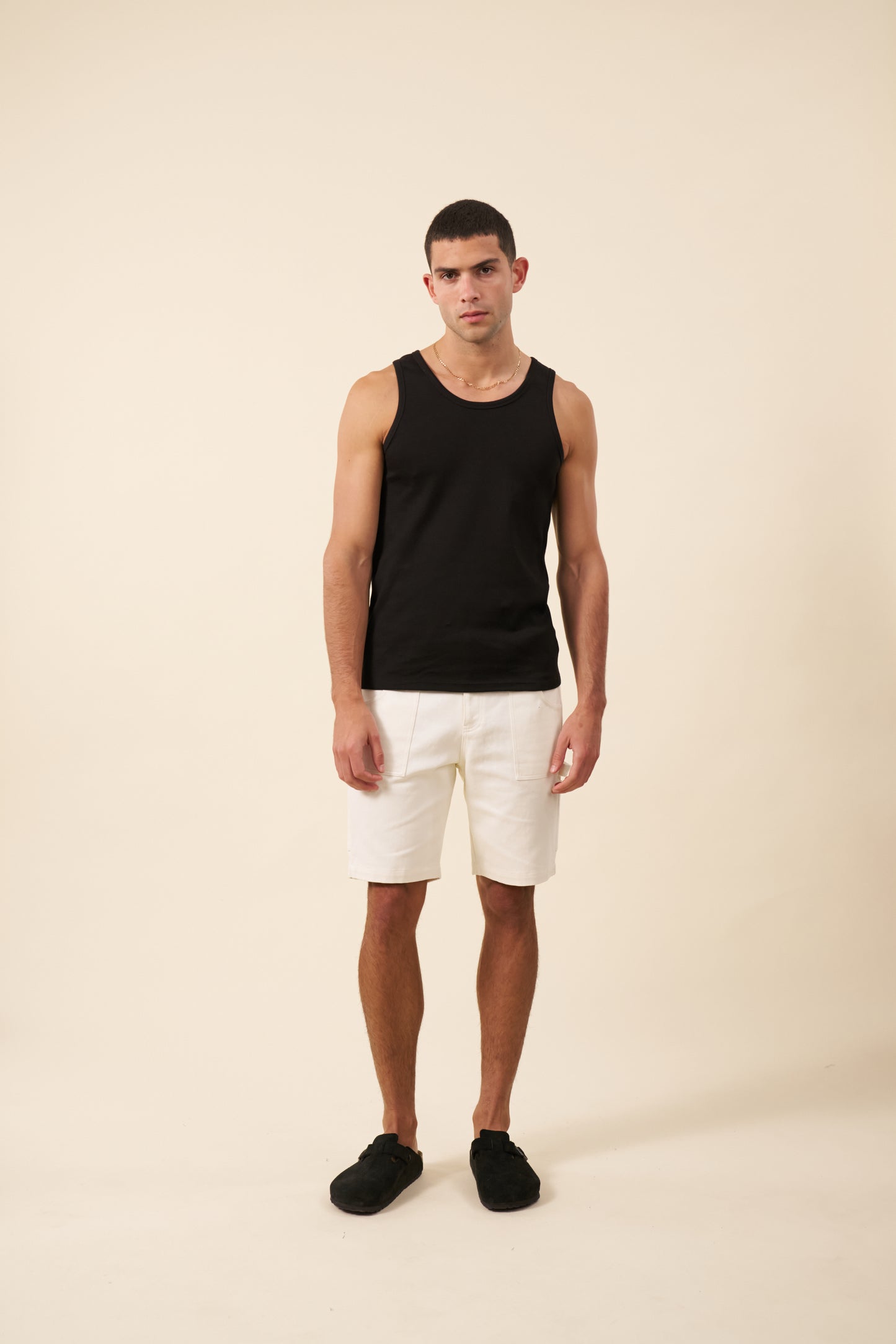 SUSTAIN BLACK RIBBED VEST