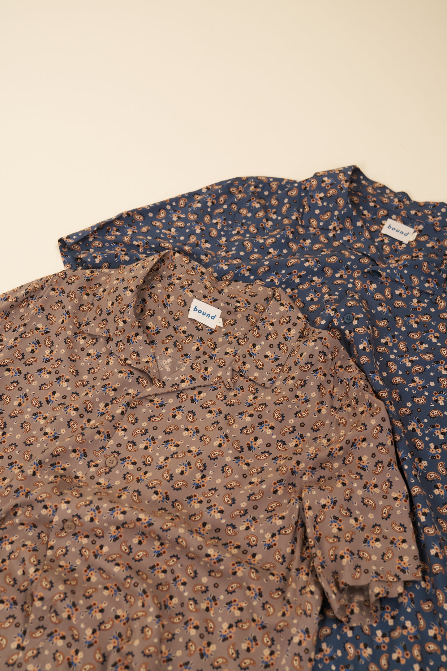 PAISLEY RAYON SHIRT - BLUE