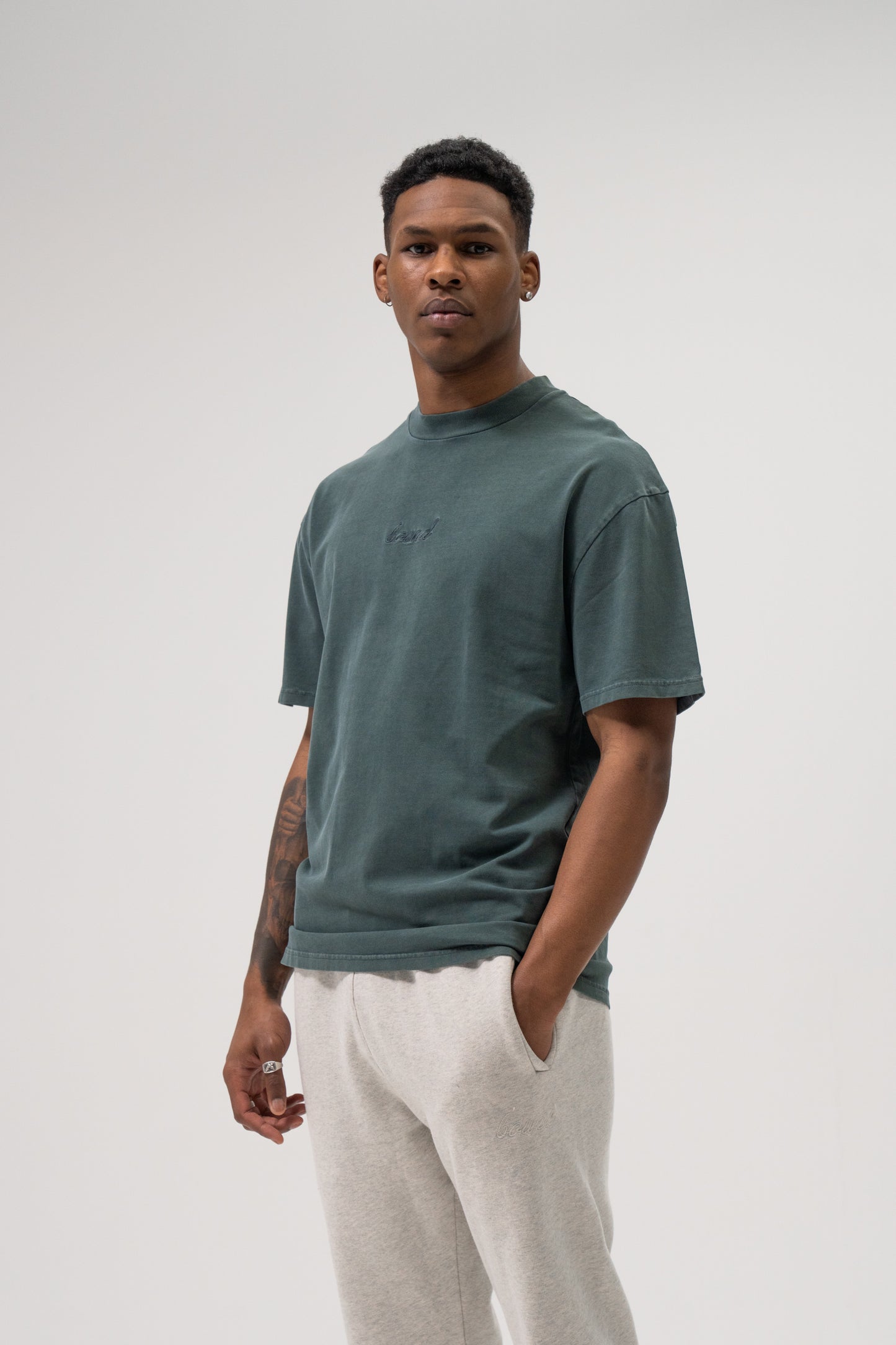 SUSTAIN WASHED TEE TWIN PACK - GREEN/GREY