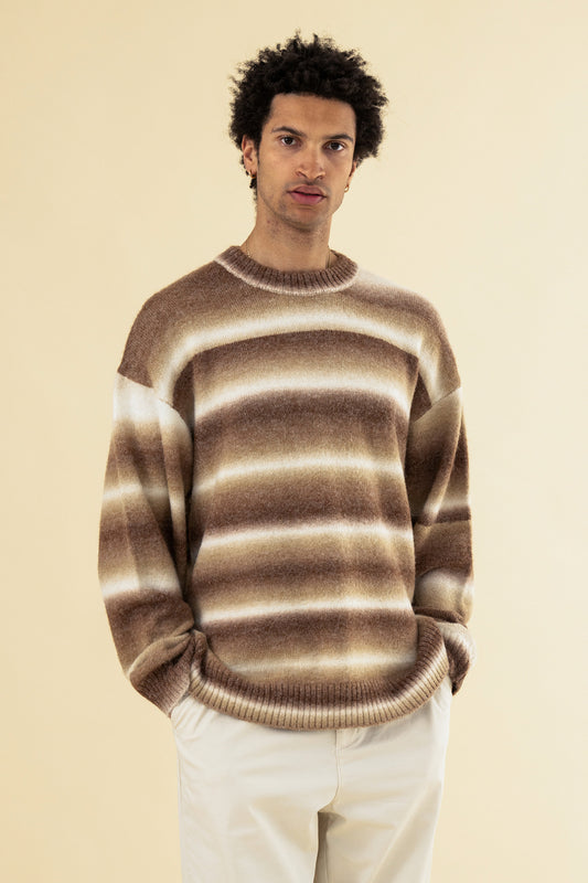 TOFFEE OMBRE KNIT SWEATER