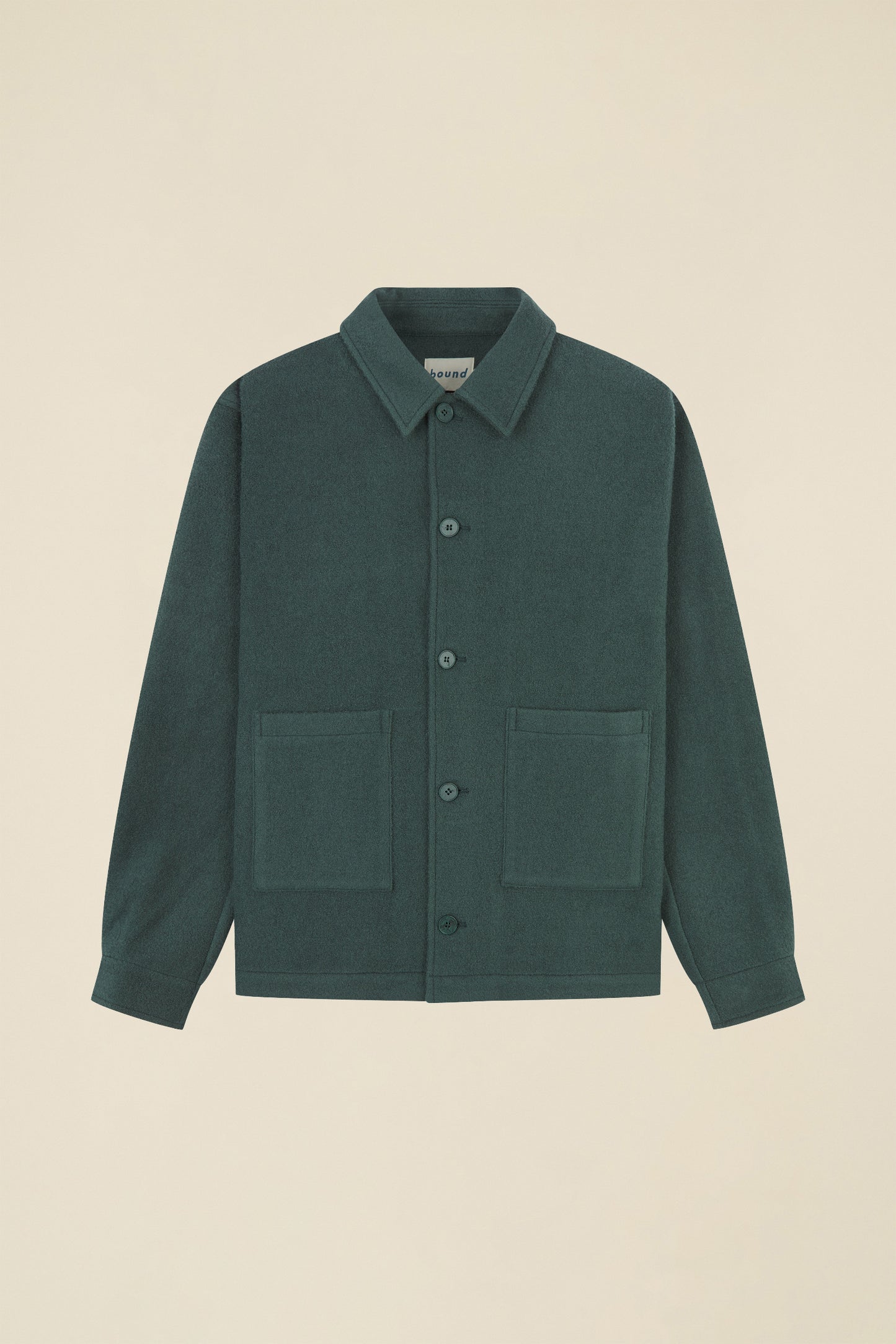 WOOL CHORE JACKET - HUNTER GREEN