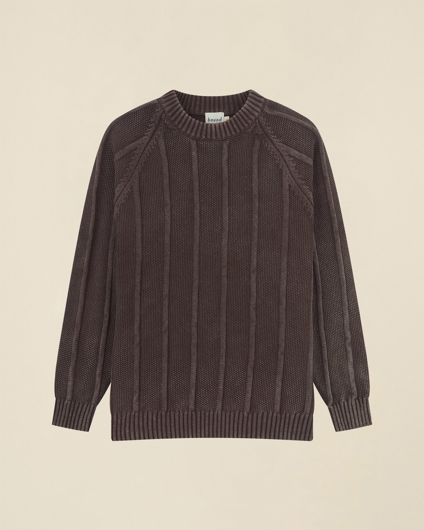 MELVIN WASHED SWEATER - BROWN