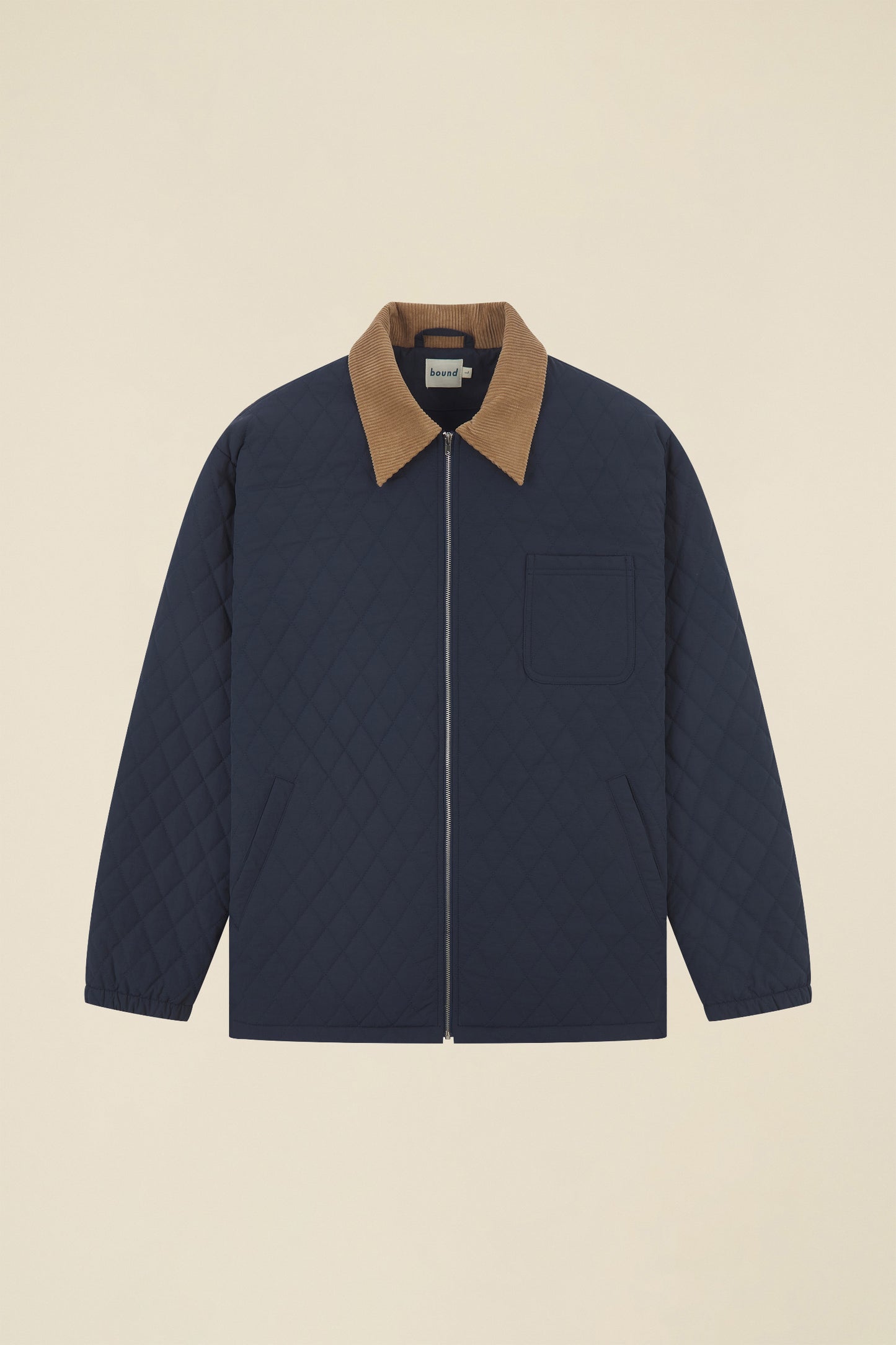 QUILTED NAVY JACKET