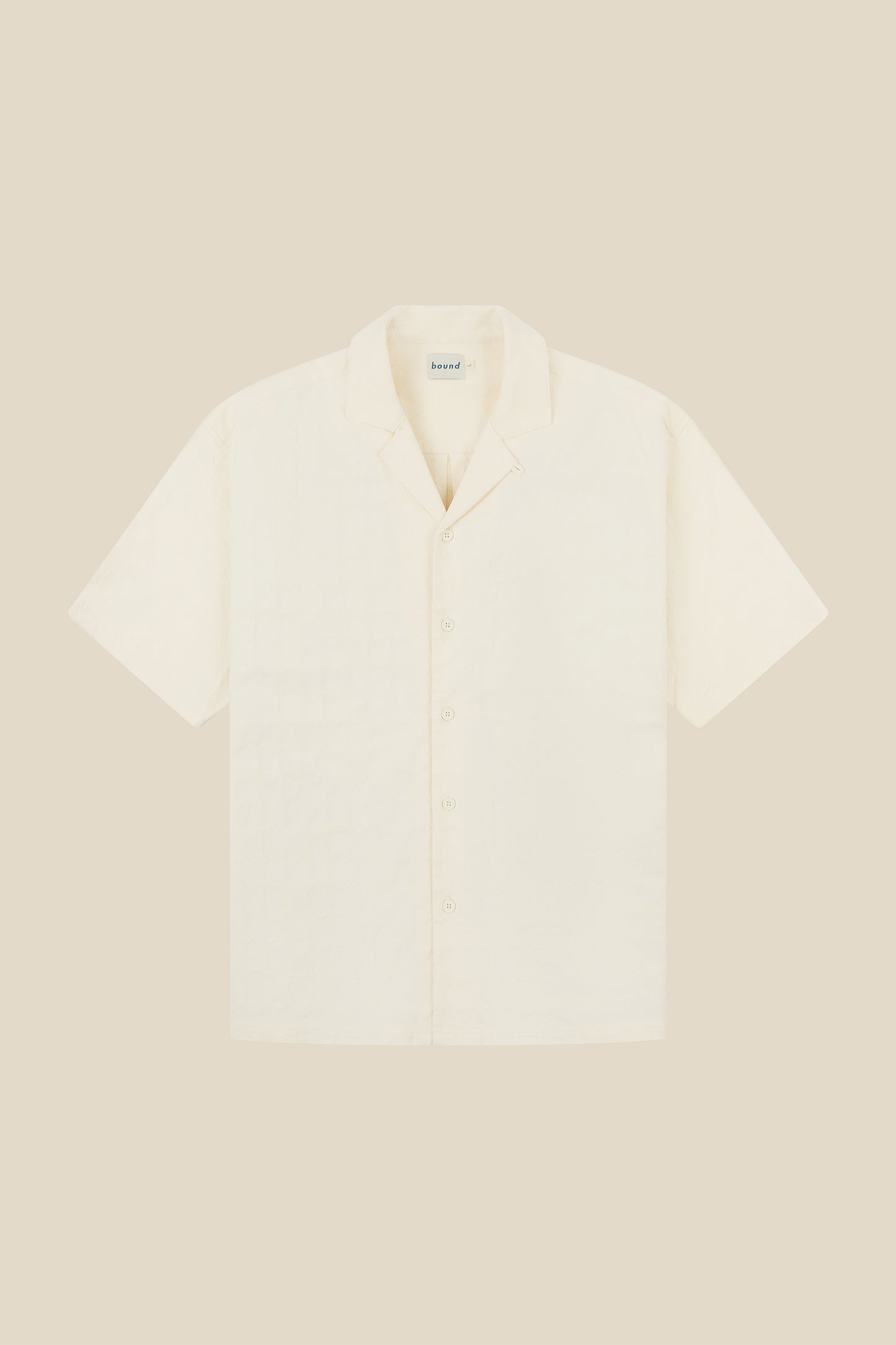 EMBROIDERED RIBIERA SHIRT - CREAM