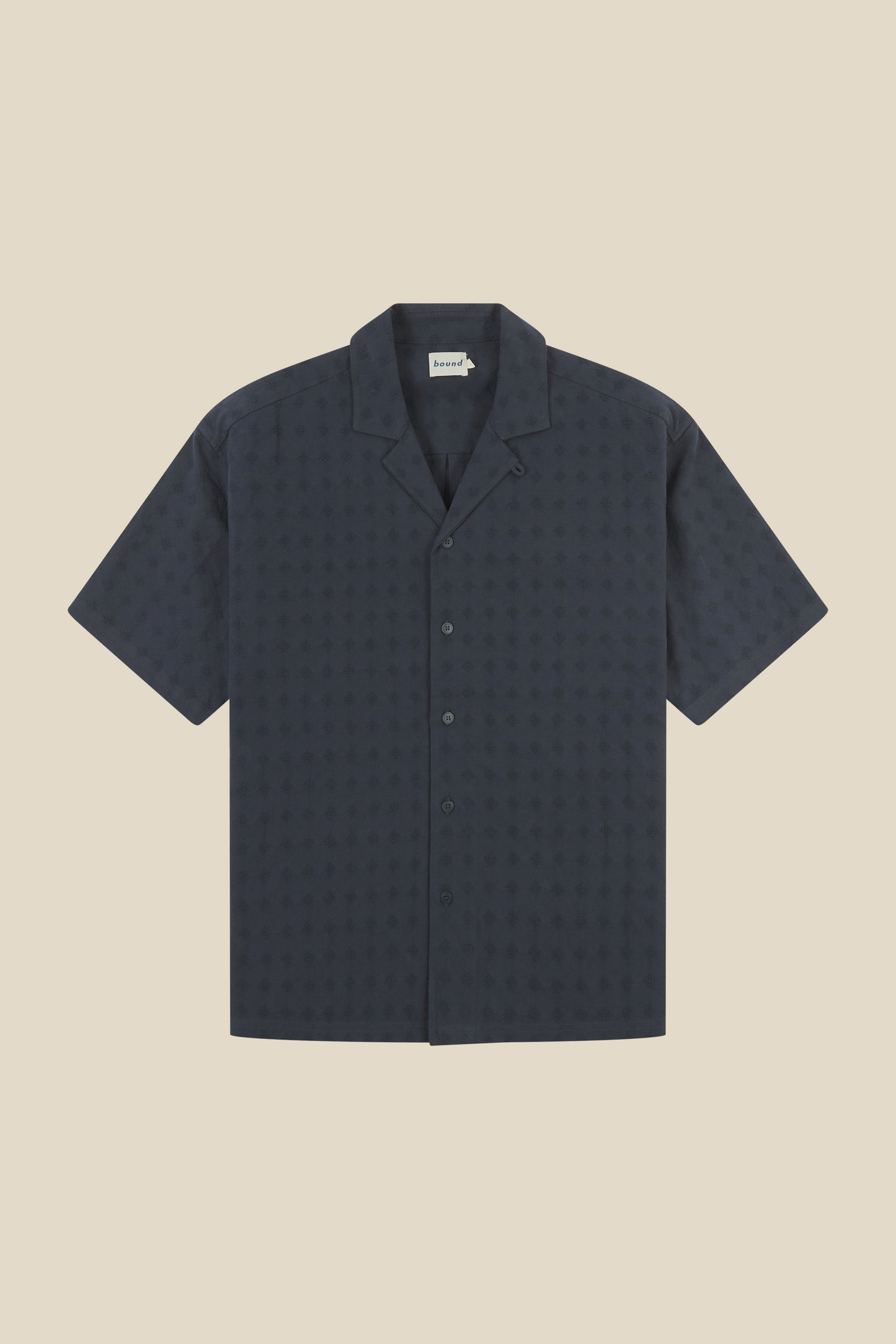 EMBROIDERED RIBIERA SHIRT - NAVY