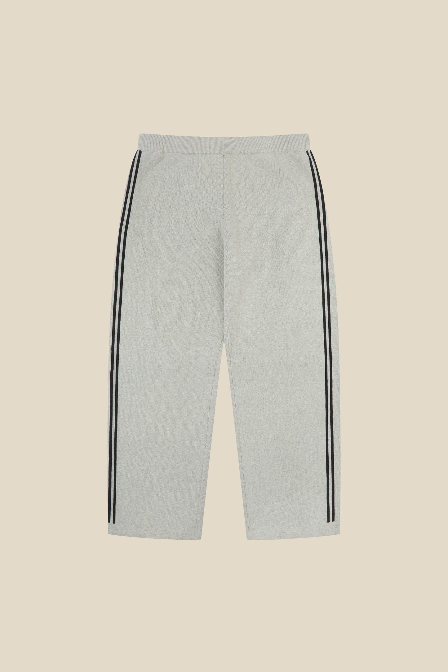 RACER KNIT CUFFLESS JOGGERS - GREY