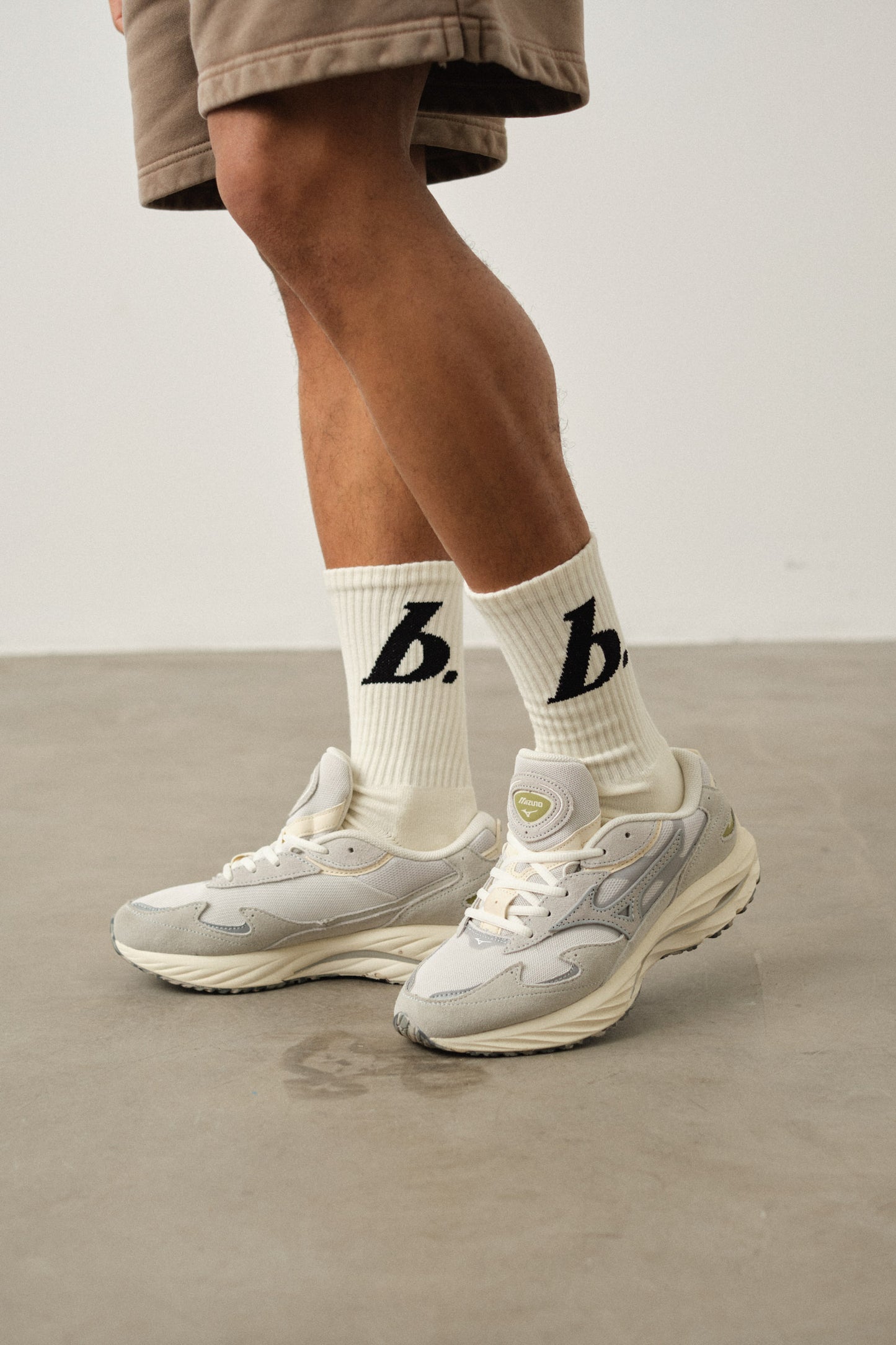 STAMP SOCKS 3 PACK - BLACK/ECRU/GREY