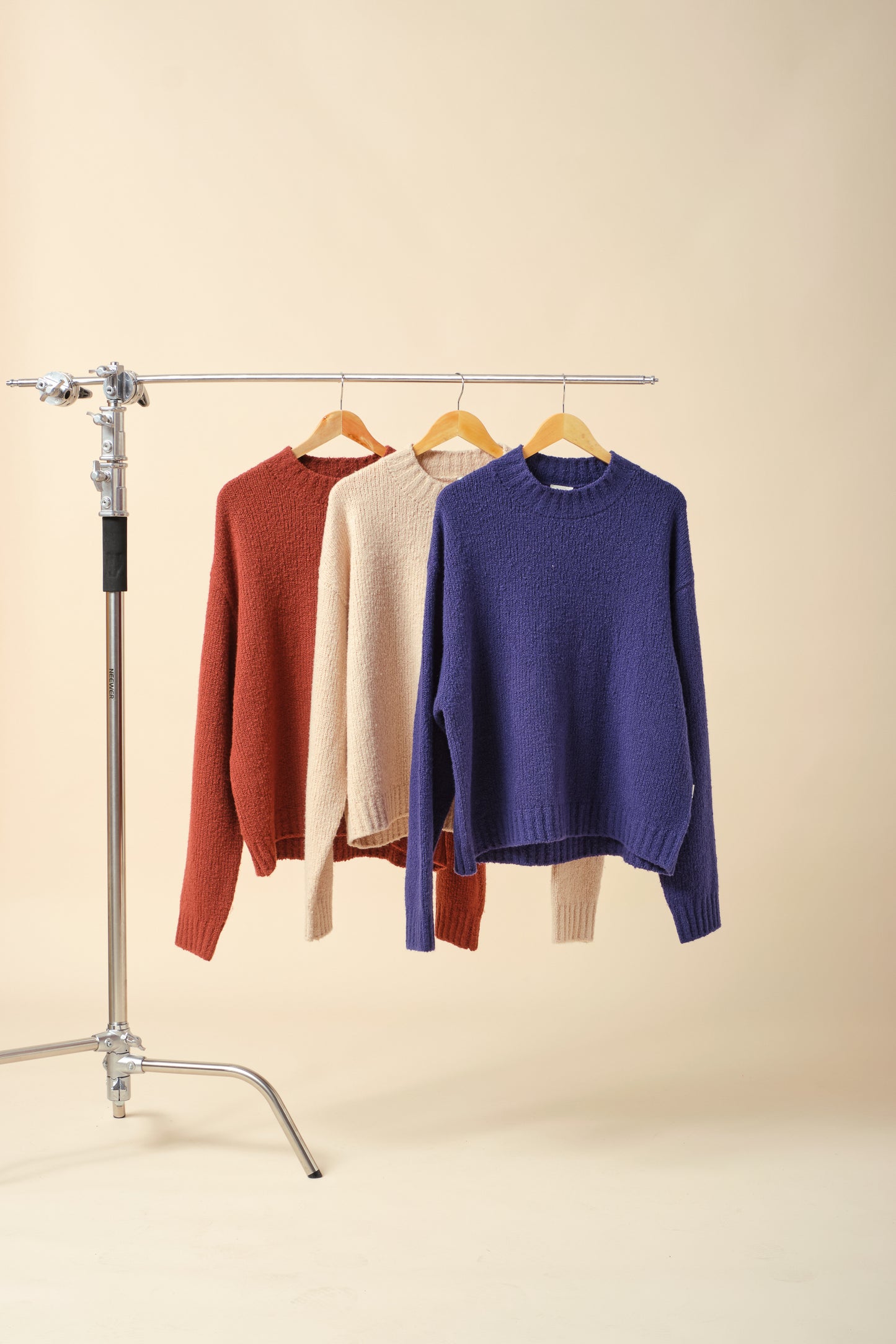 CROPPED WOOL KNIT - BLUE