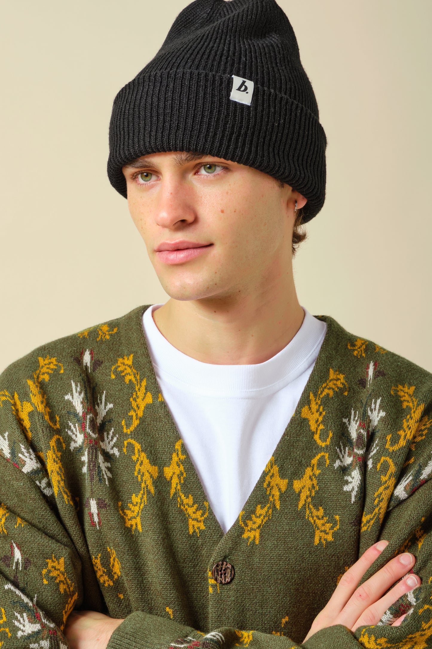 SAMSON CARDIGAN - MOSS GREEN