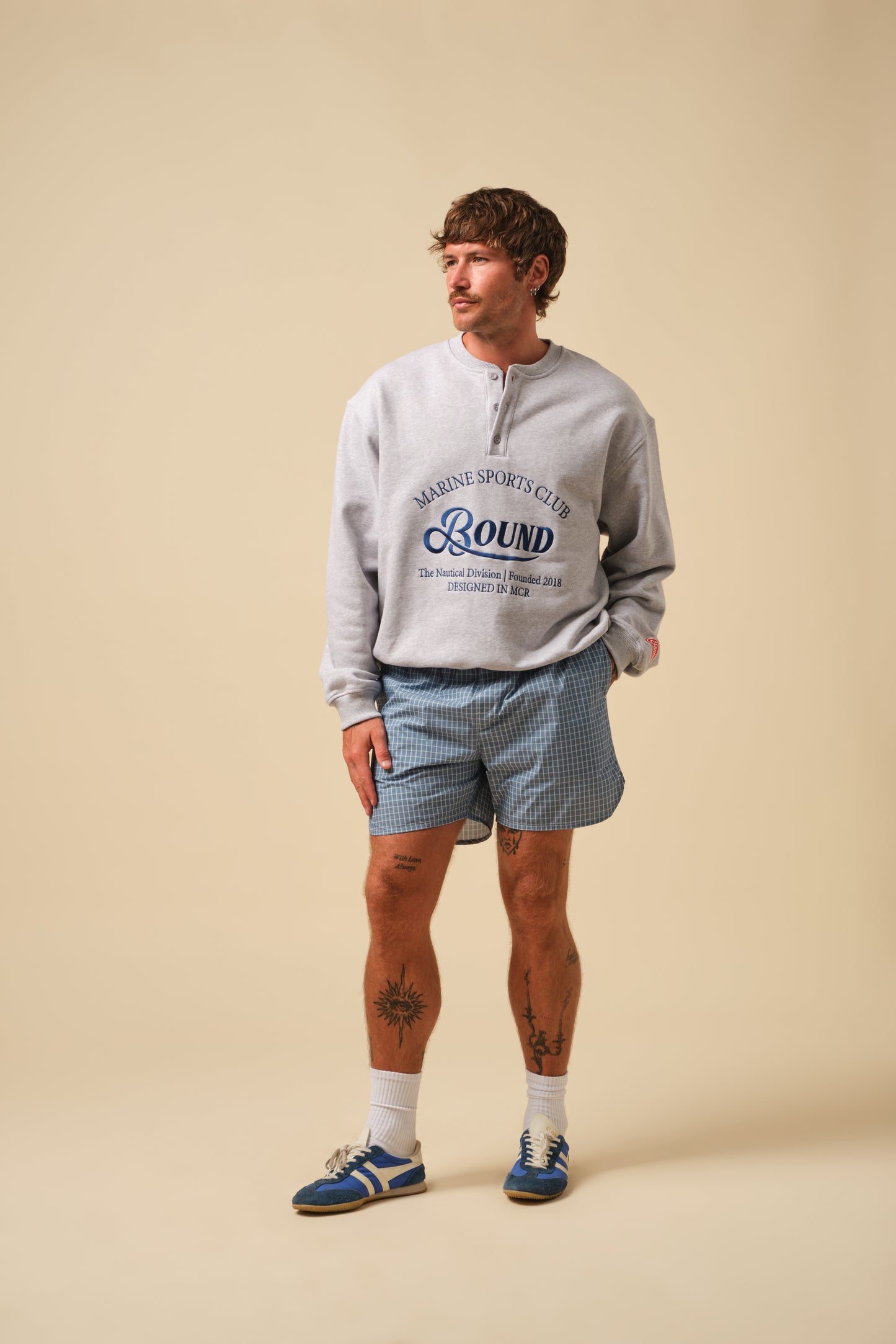 FREDDIE OCEAN CHECK SWIM SHORT