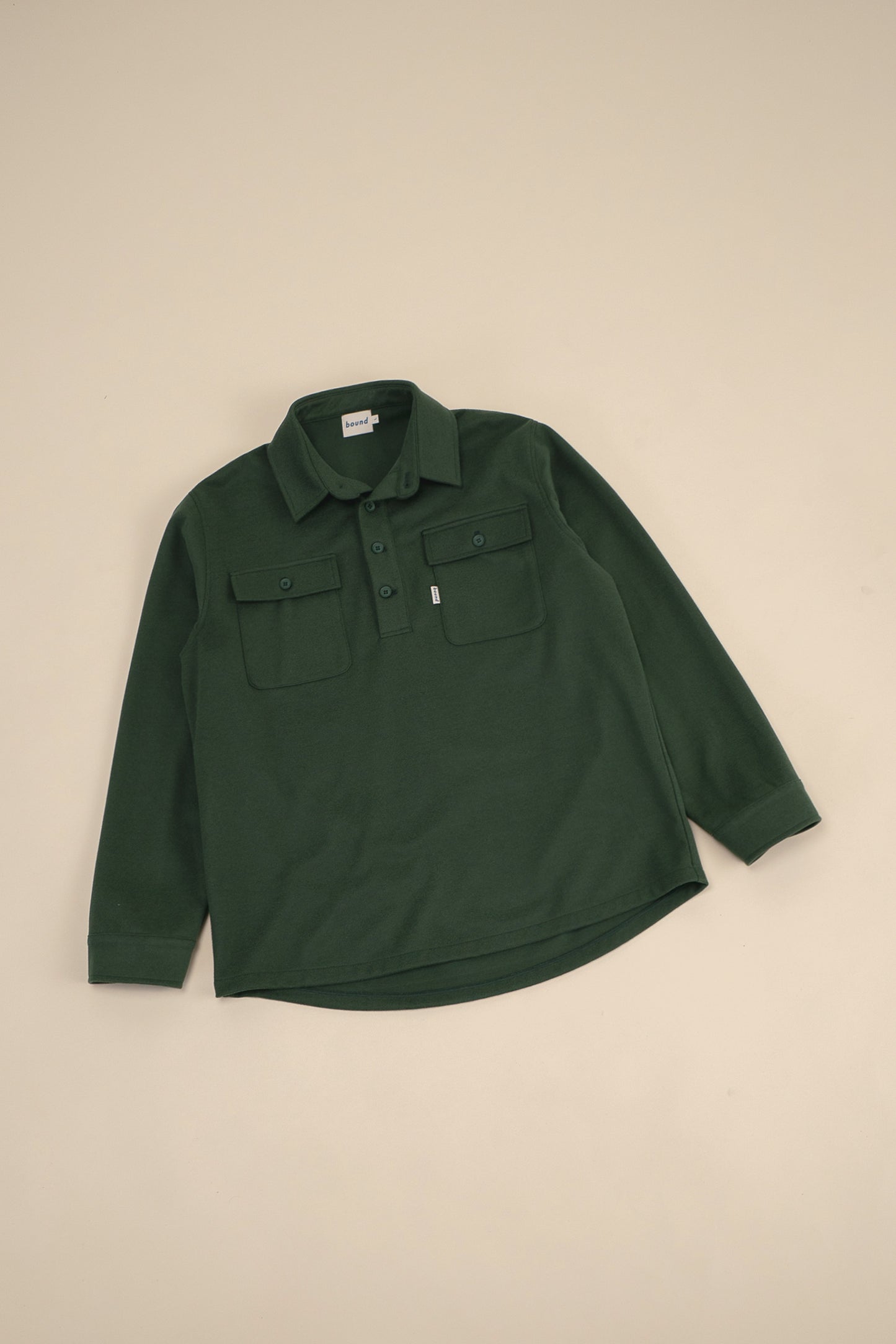 FOREST GREEN WORK PULLOVER