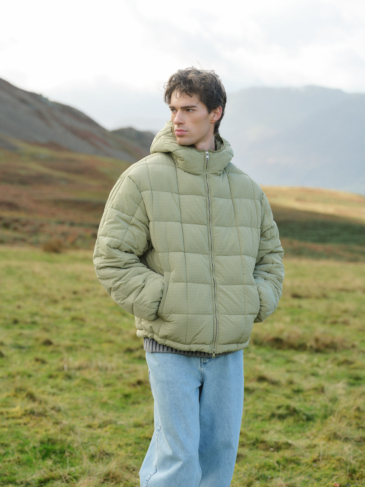 ORBE RIPSTOP PUFFER - FERN GREEN
