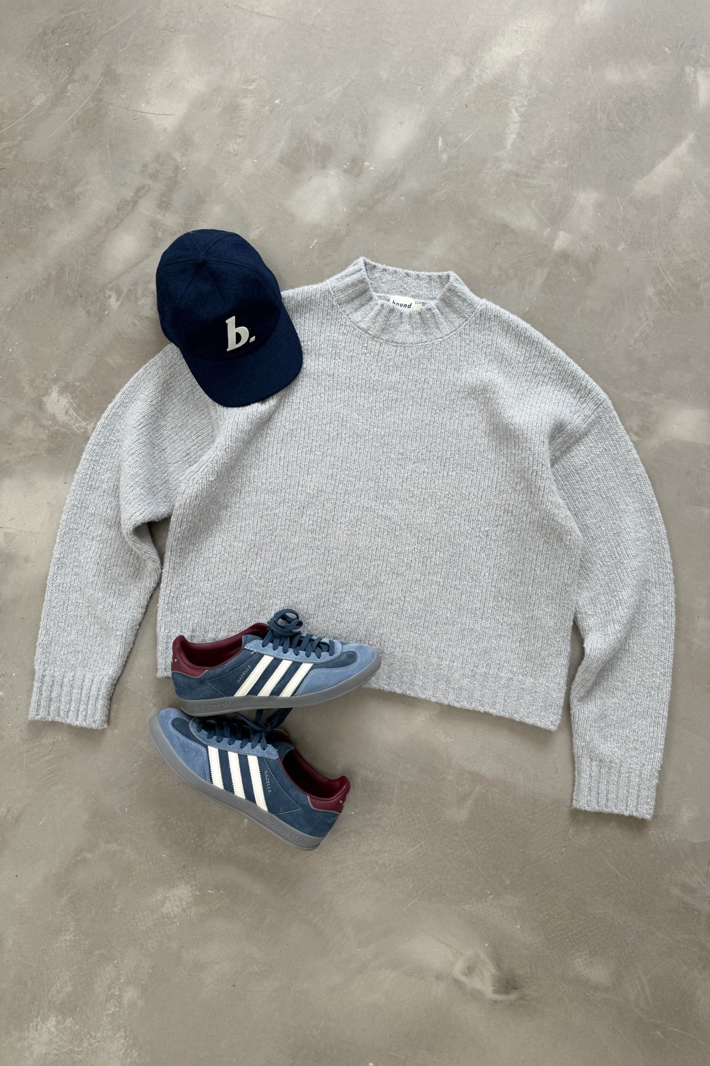 BOTHA CROPPED WOOL KNIT - GREY