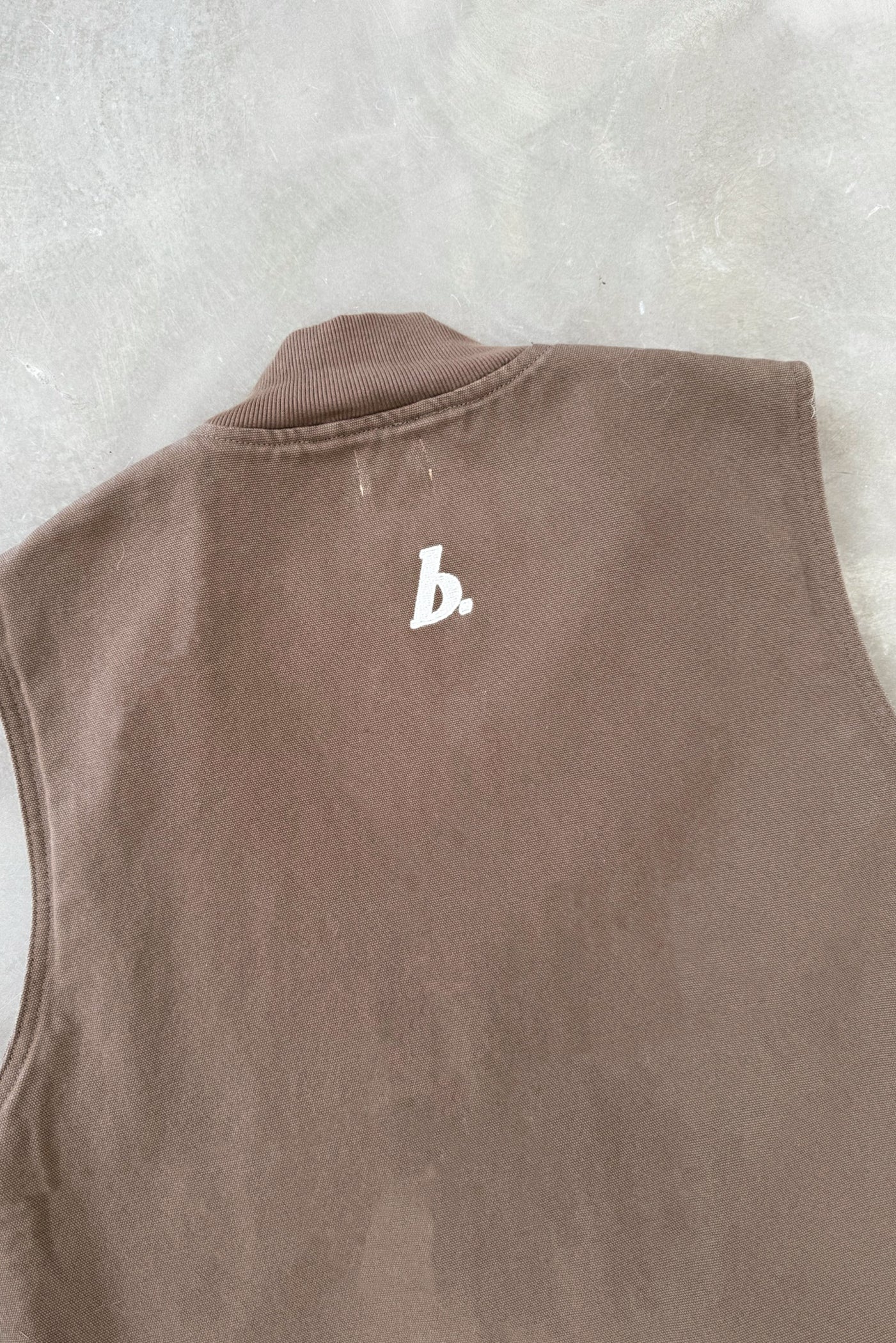 BOTHA HEAVY CANVAS VEST - BROWN