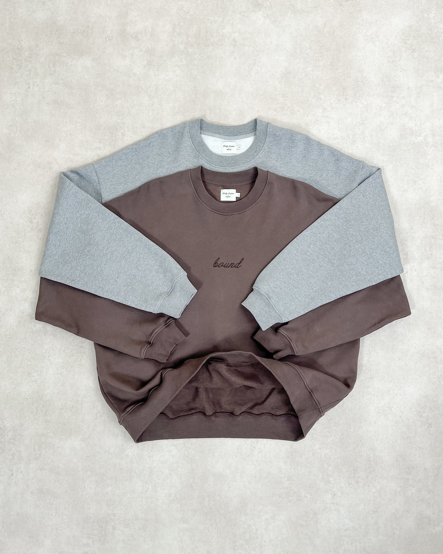 SUSTAIN HEAVY SWEATER - HEATHER GREY