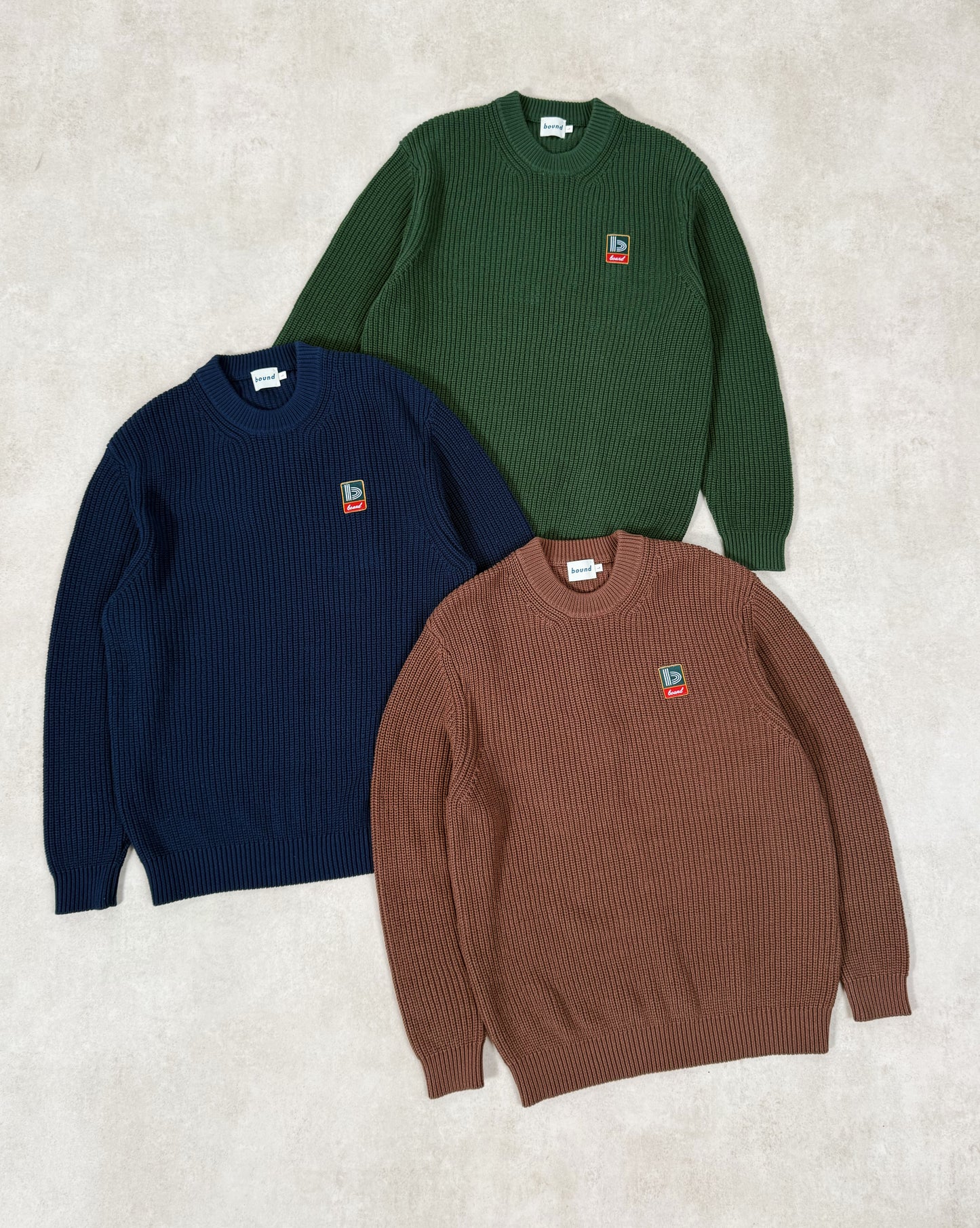 RETRO FISHERMAN RIB KNIT SWEATER - BROWN