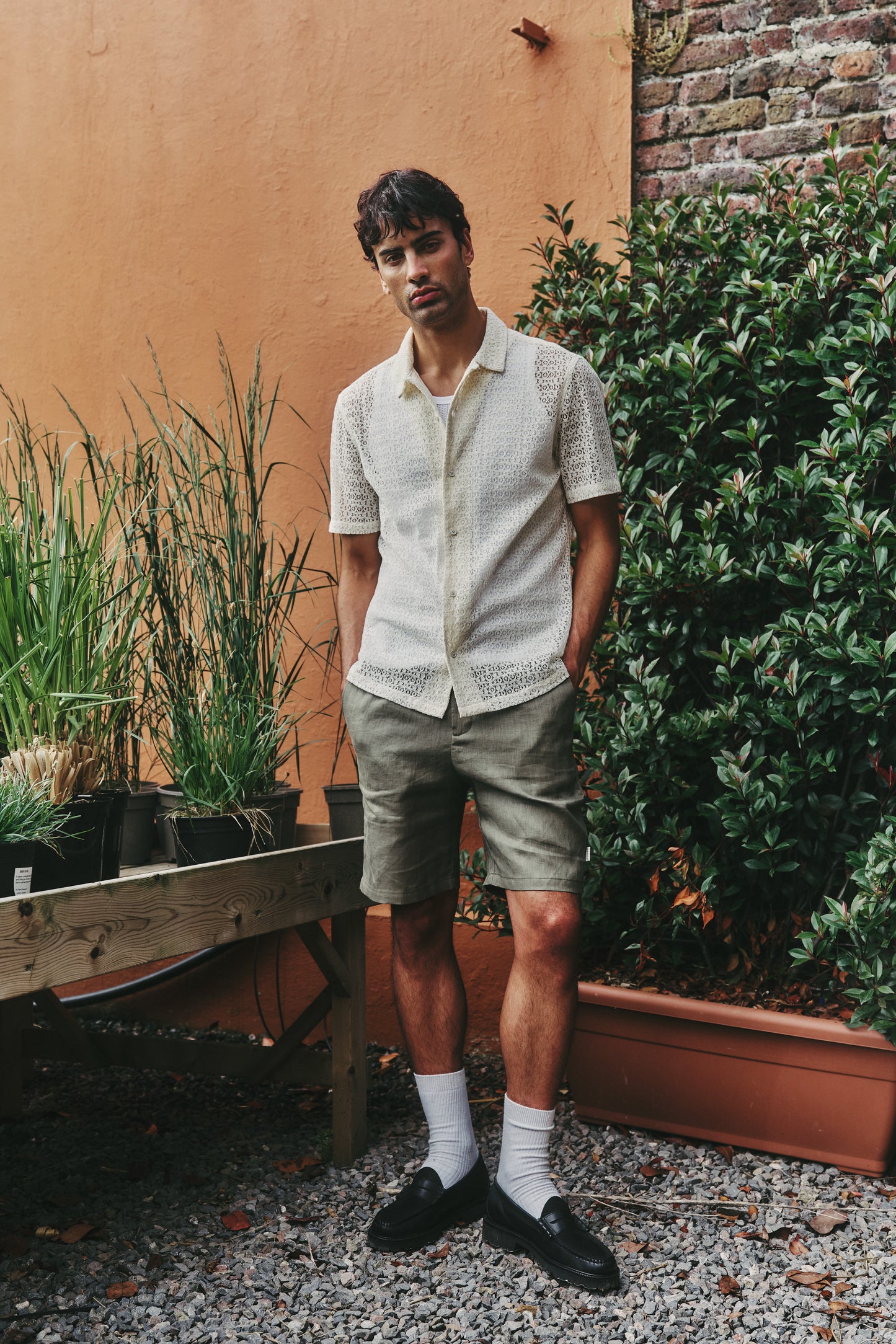 CAPRI LACE SHIRT - ECRU