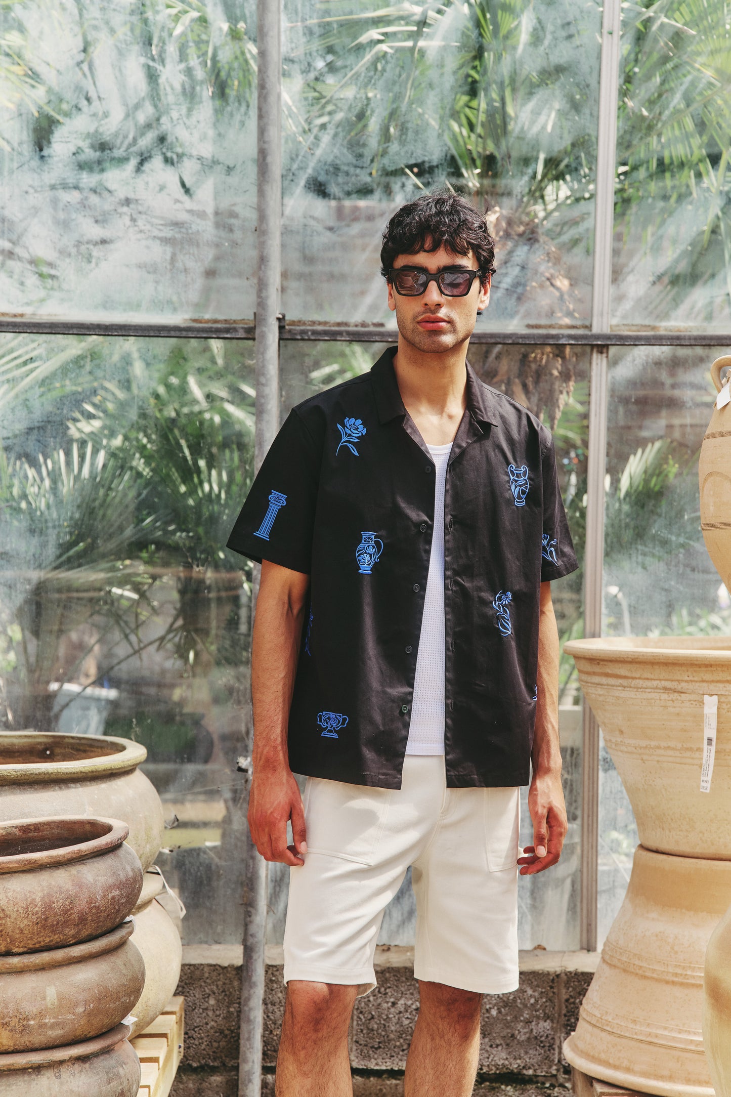 CANVAS CARPENTER SHORTS - ECRU