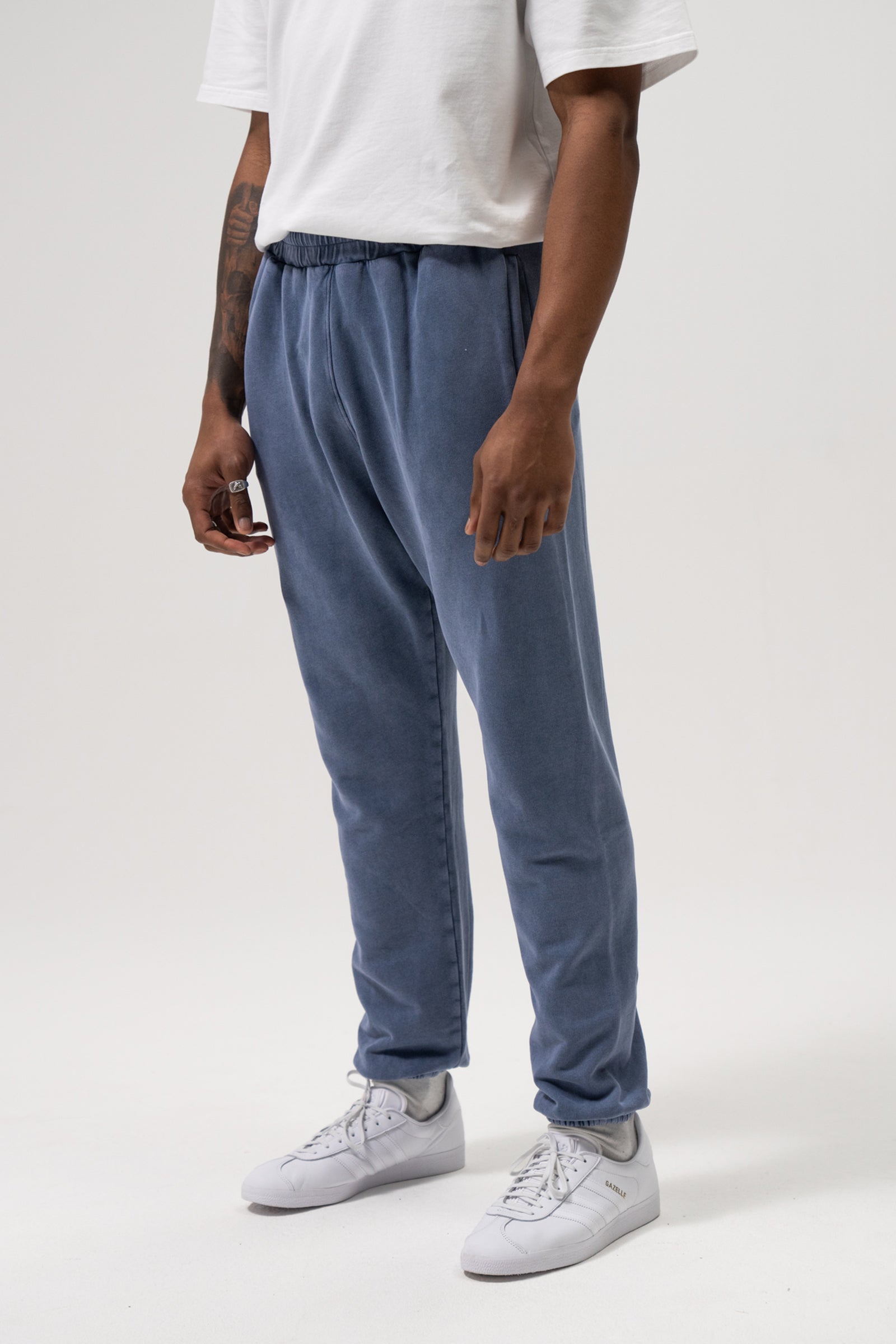 Blue cheap washed joggers