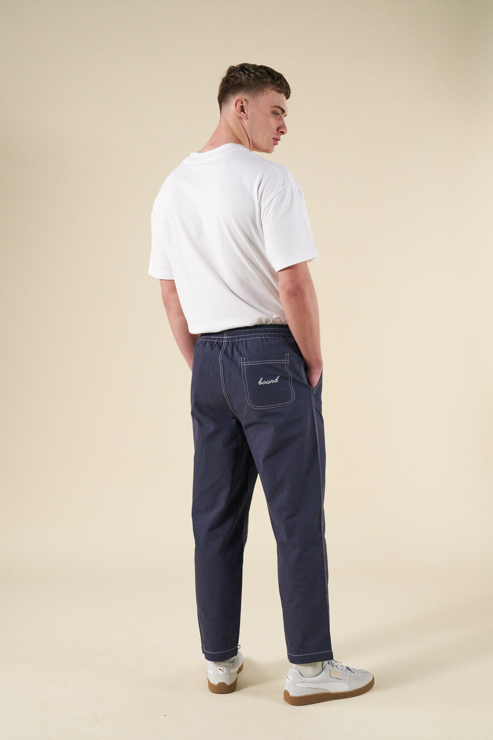 Contrast Ripstop CONTRAST RIPSTOP CANVAS TROUSER - MID BLUE – bound