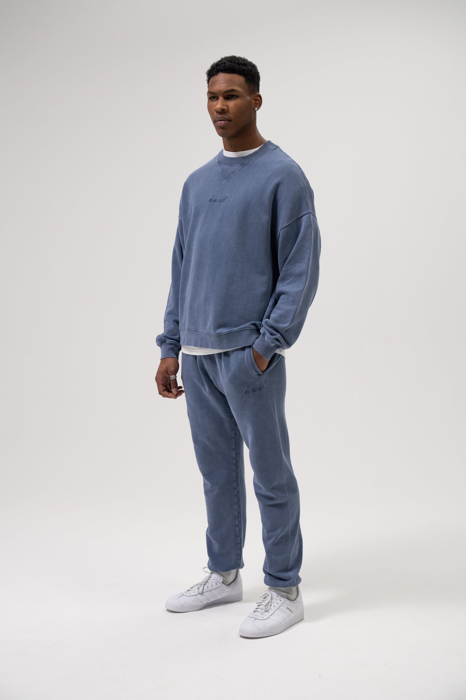 Blue best sale washed joggers