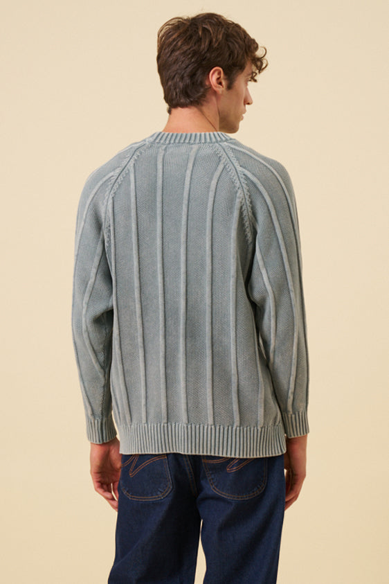 MELVIN WASHED SWEATER - JADE