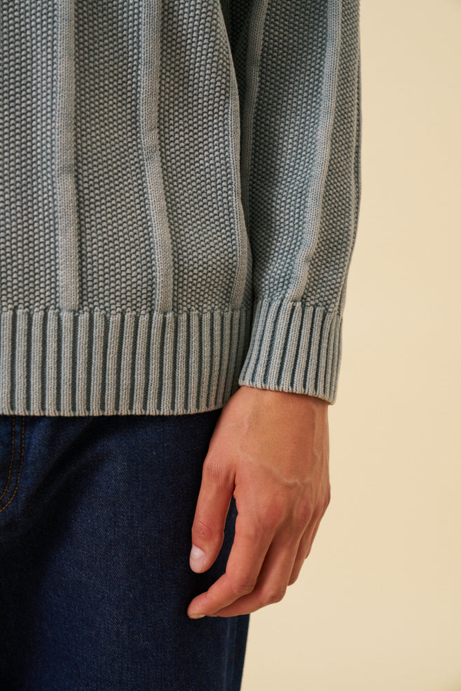 MELVIN WASHED SWEATER - JADE
