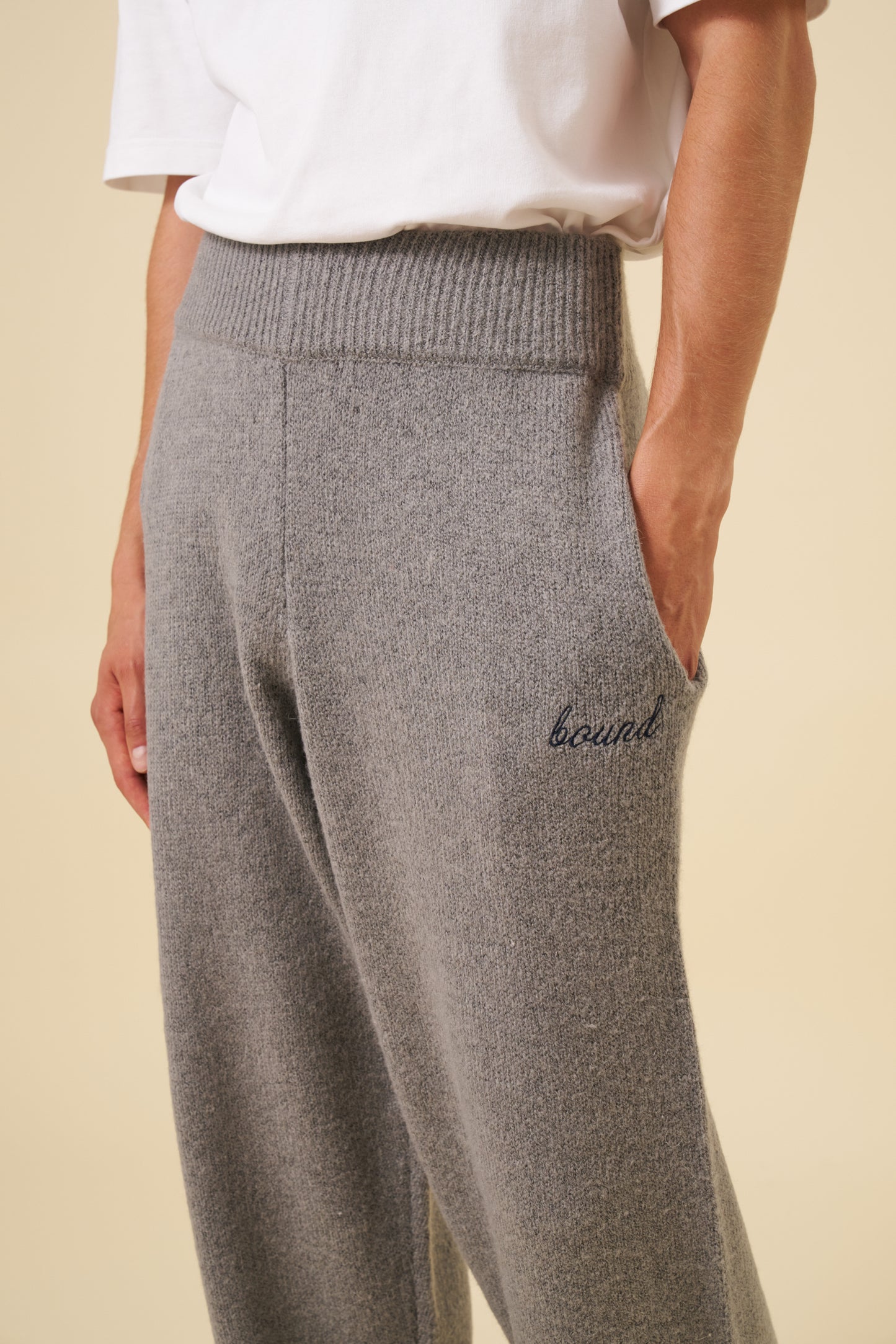 MOHAIR SWEATPANTS - GREY