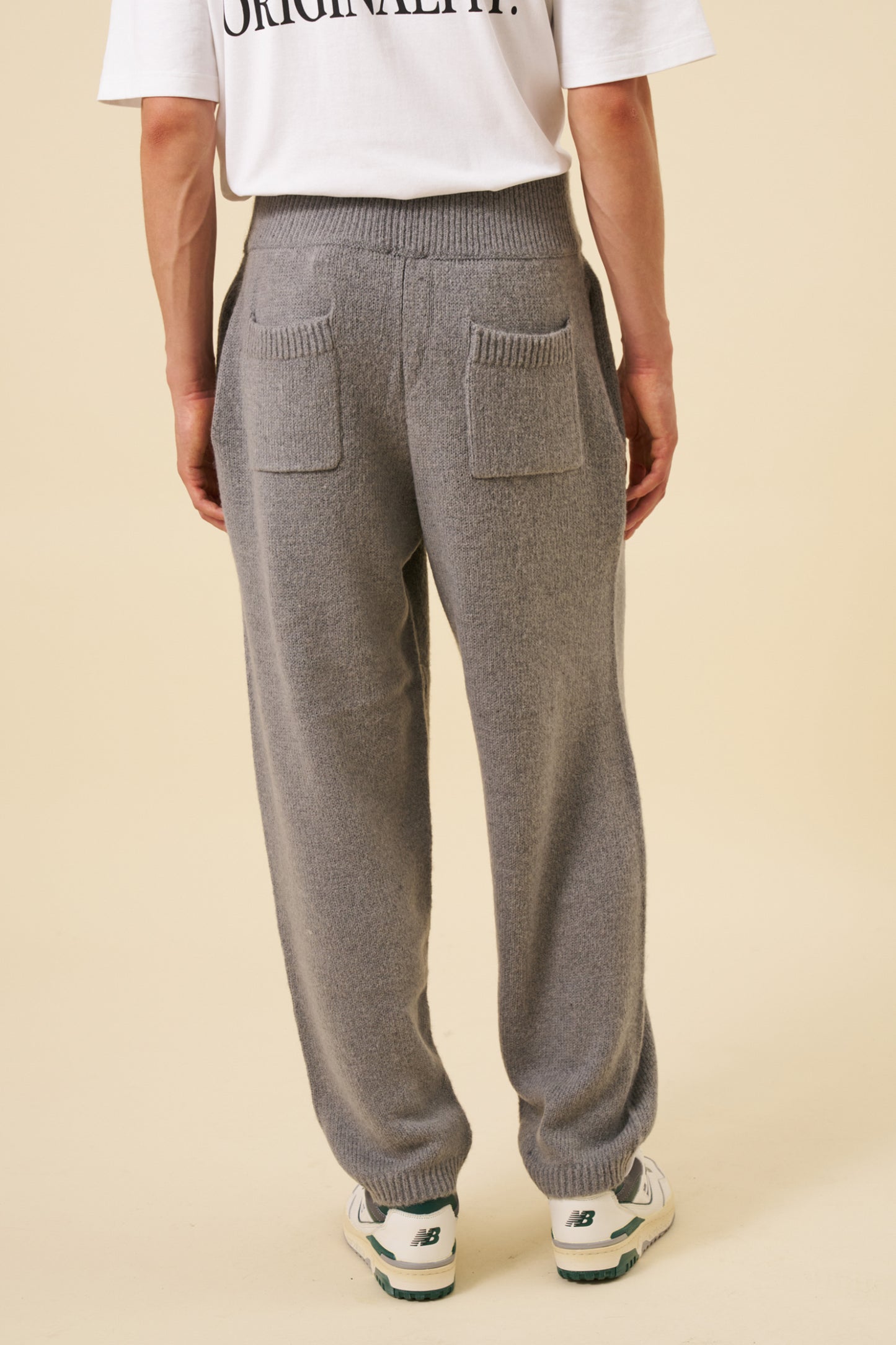 MOHAIR SWEATPANTS - GREY