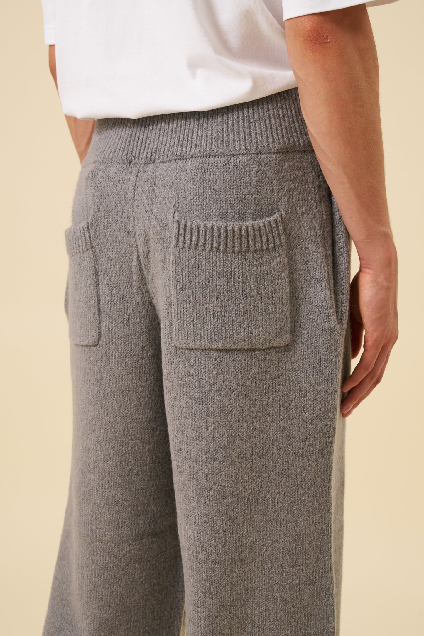 MOHAIR SWEATPANTS - GREY
