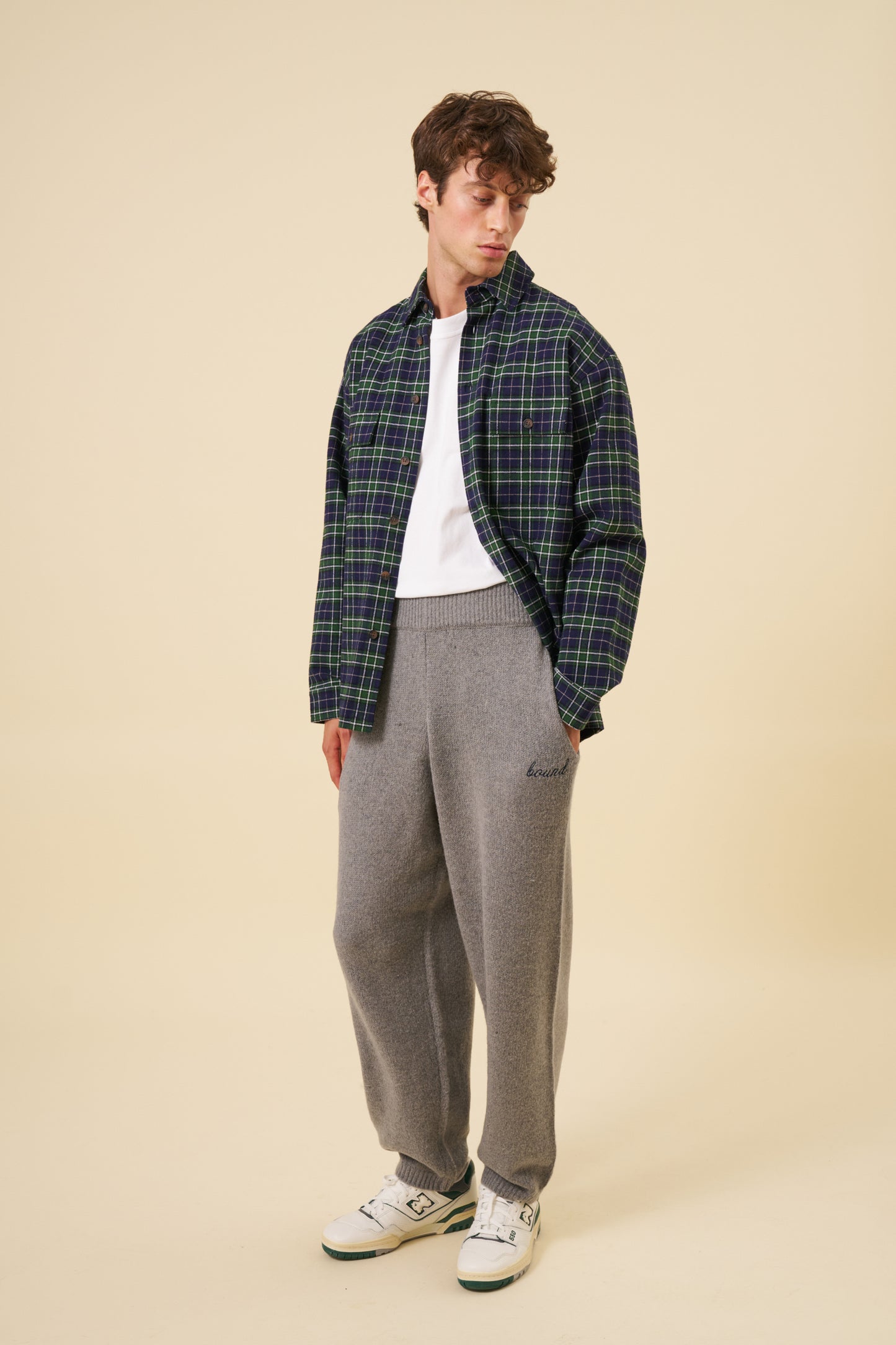 MOHAIR SWEATPANTS - GREY