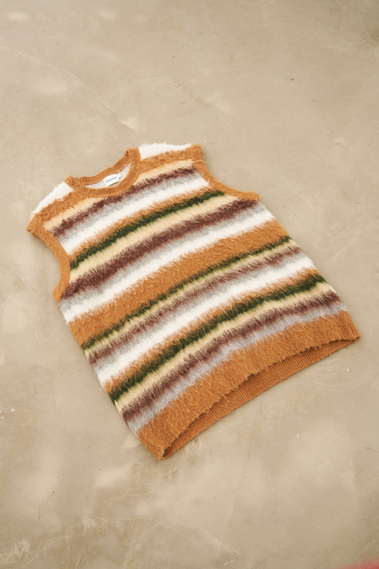 ALPACA BRUSHED STRIPE VEST