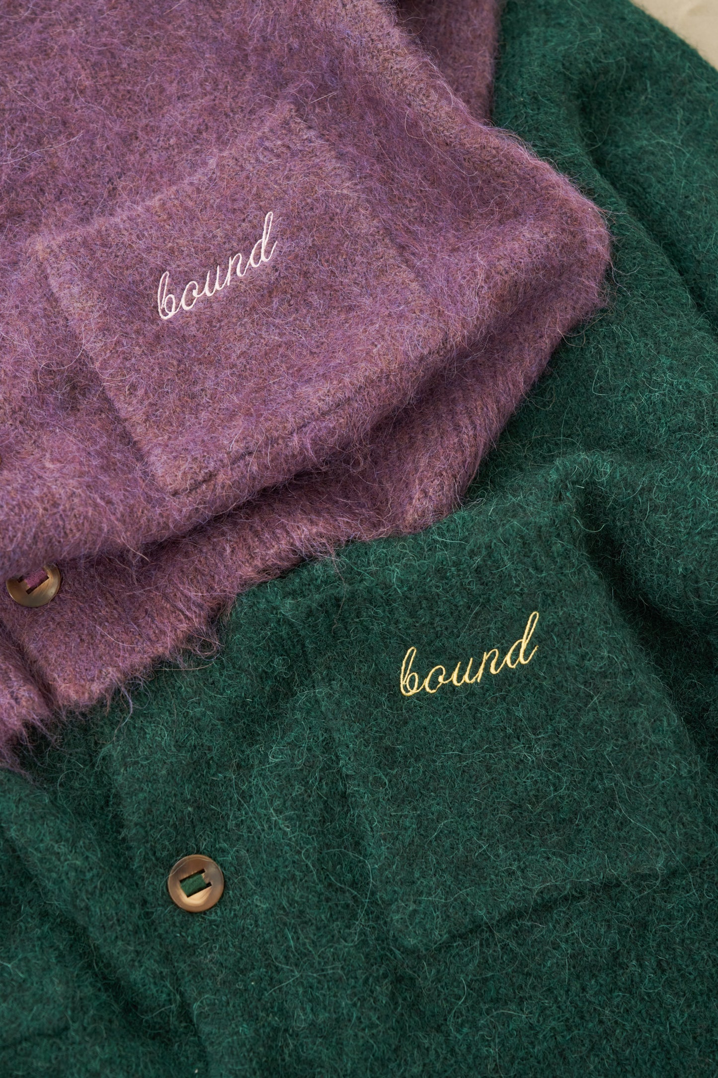 PARKER ALPACA CARDIGAN - BOTTLE GREEN