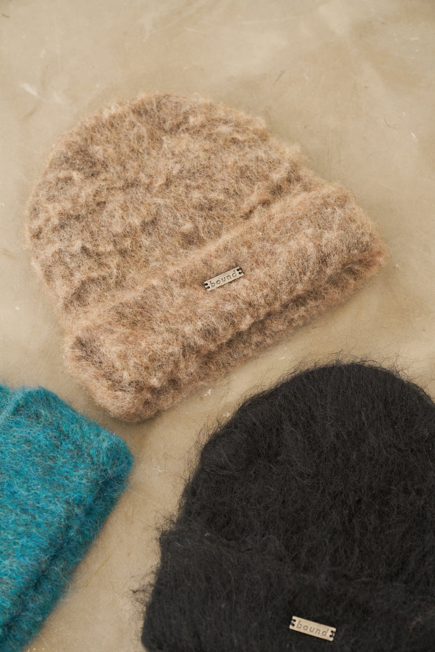 MOHAIR BEANIE - BROWN
