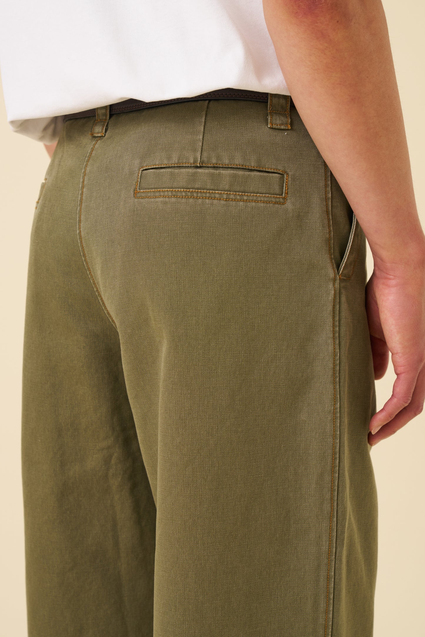 HEAVY CANVAS WORKWEAR TROUSER - ARMY