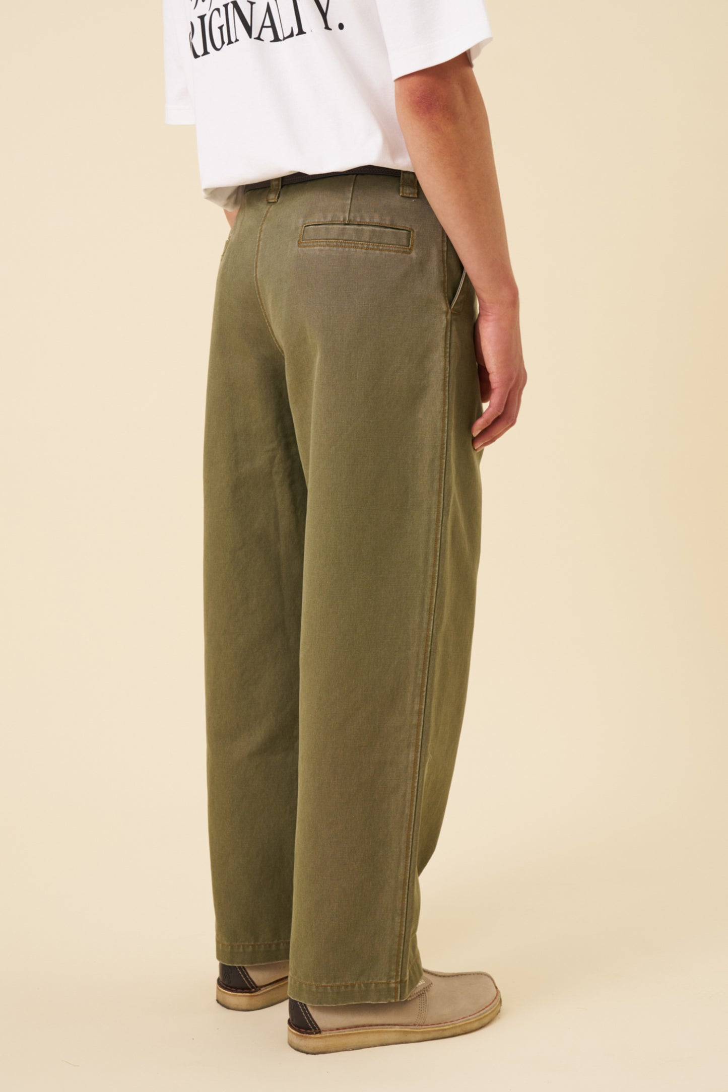 HEAVY CANVAS WORKWEAR TROUSER - ARMY