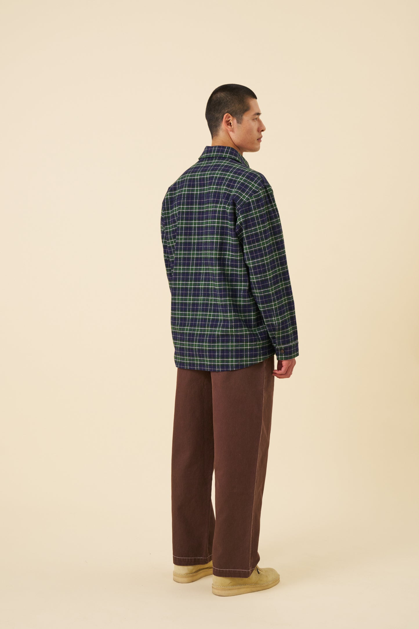 HEAVY CANVAS WORKWEAR TROUSER - BROWN