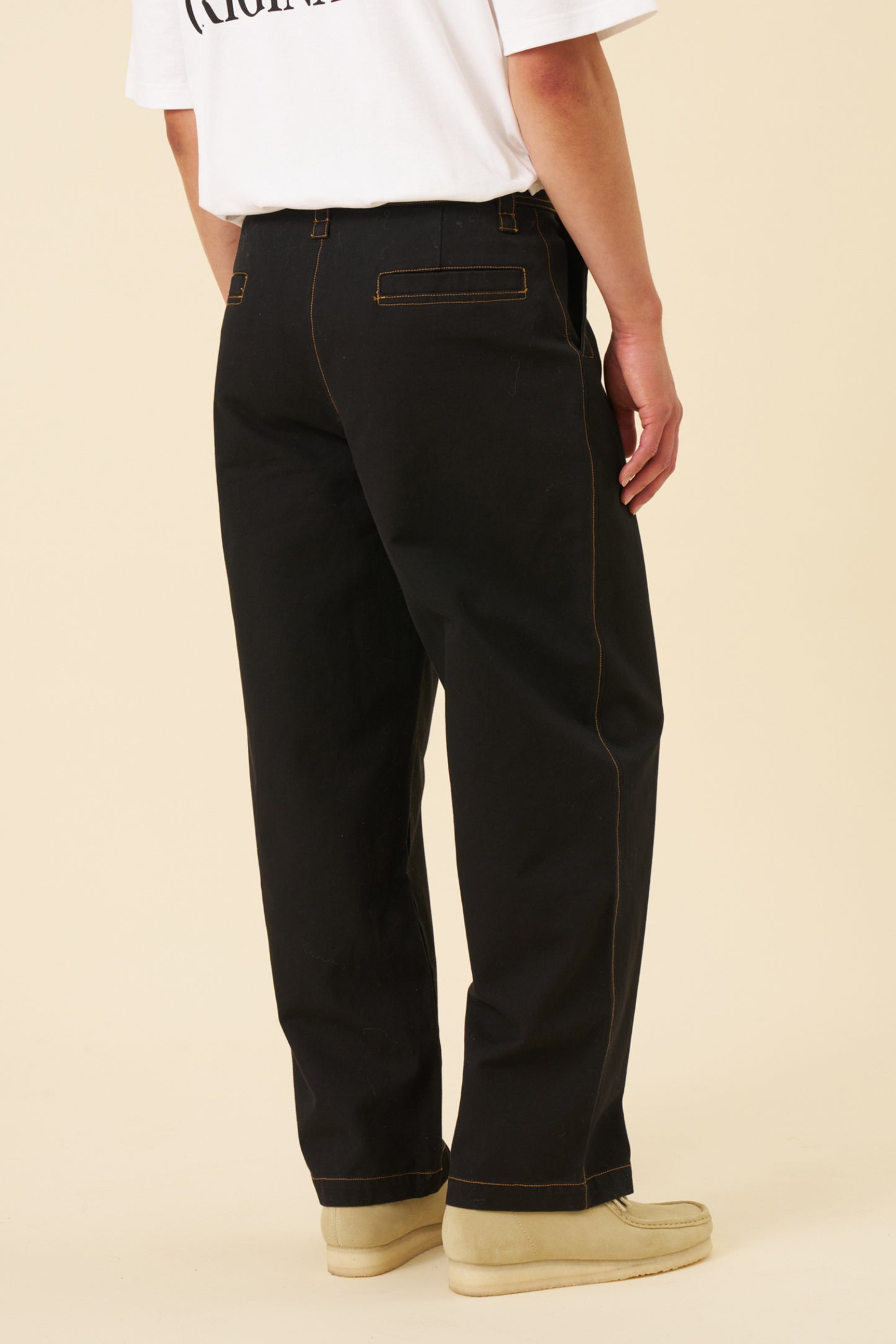 HEAVY CANVAS WORKWEAR TROUSER - BLACK