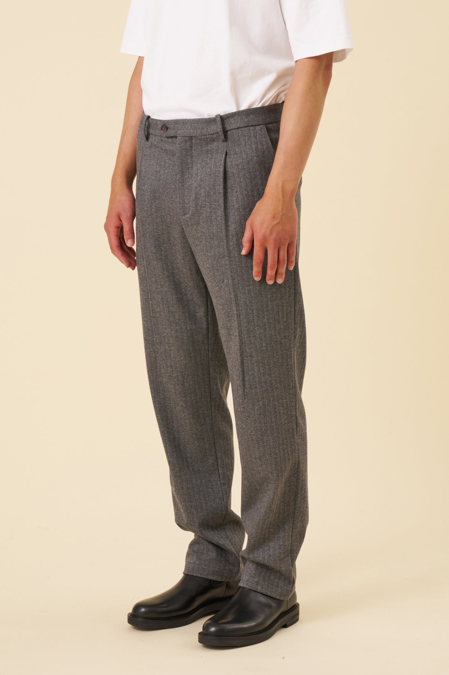HERRINGBONE GRACELL TROUSERS