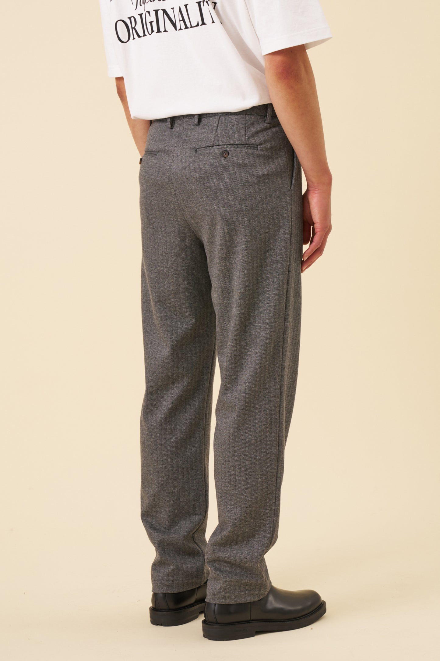 HERRINGBONE GRACELL TROUSERS