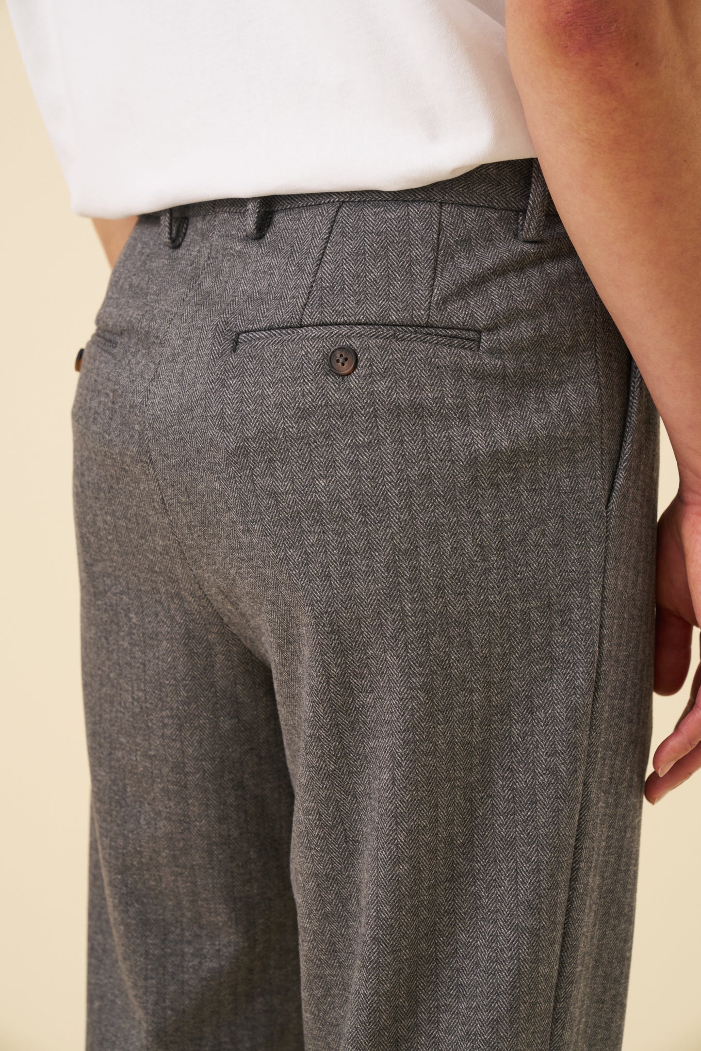 HERRINGBONE GRACELL TROUSERS