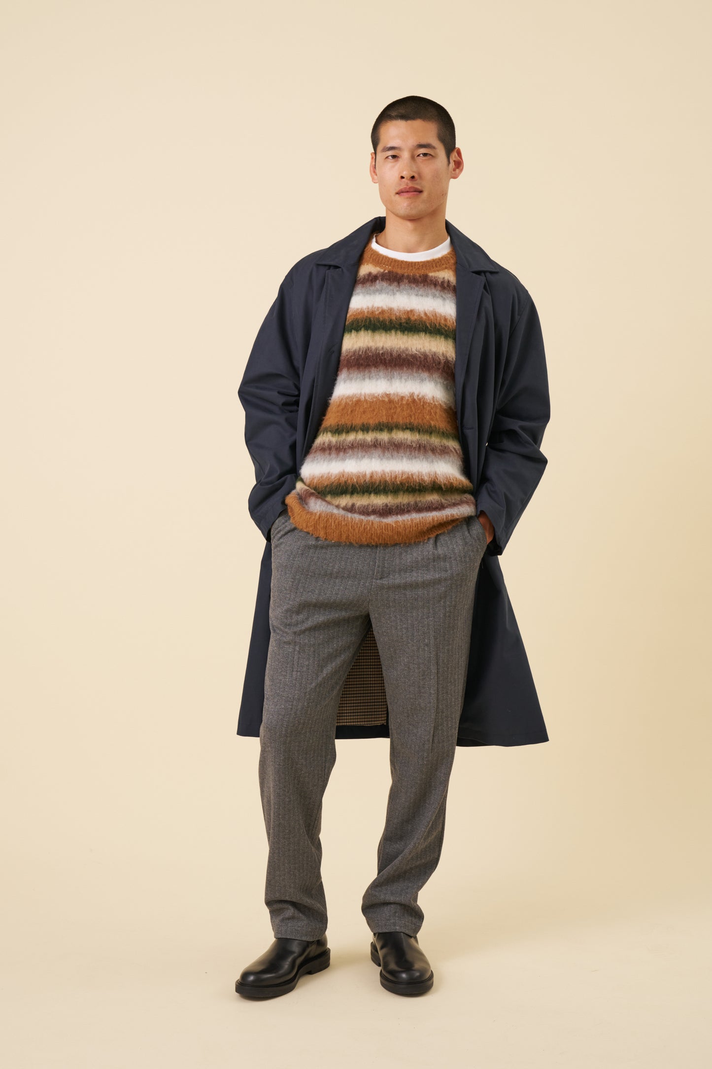 HERRINGBONE GRACELL TROUSERS