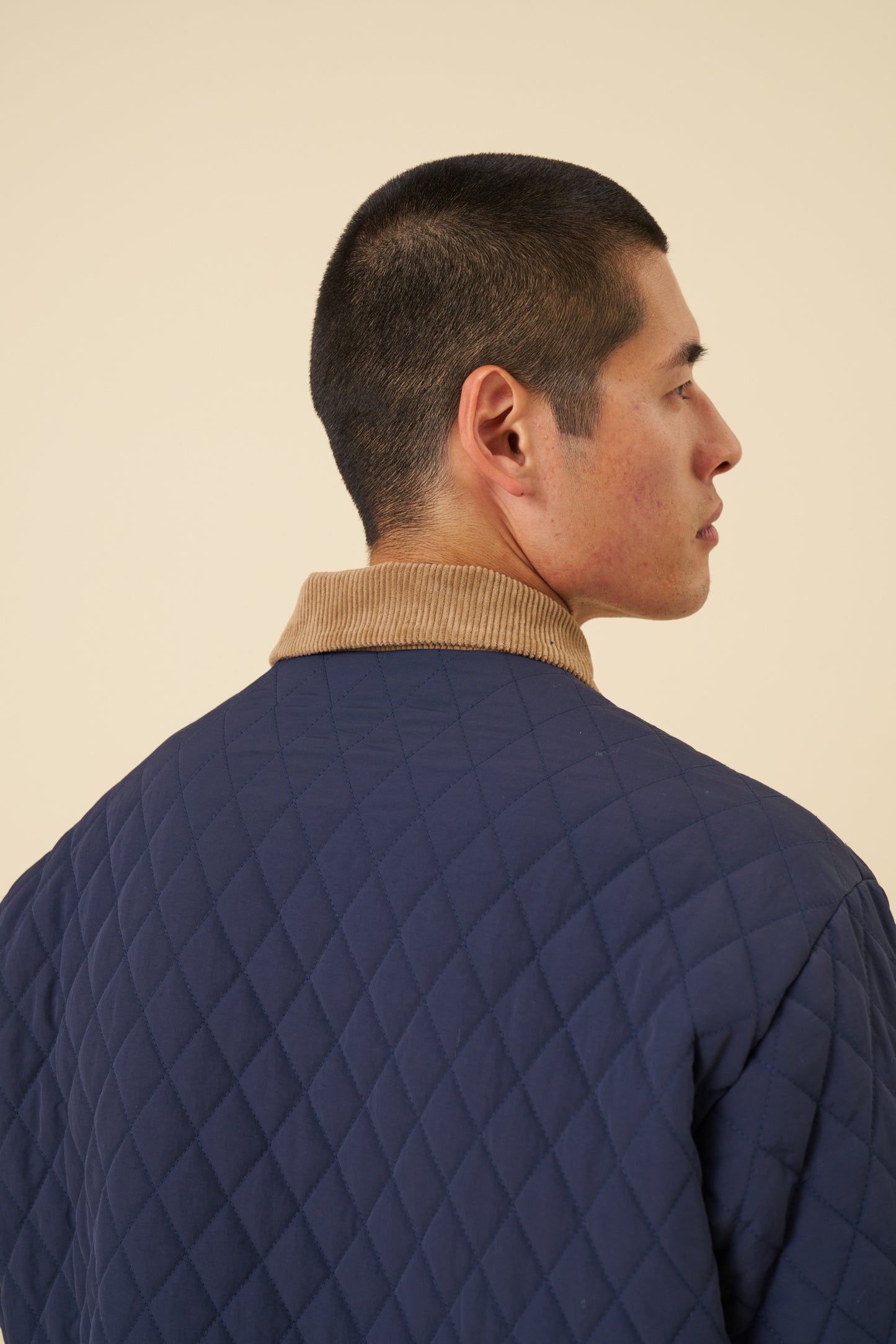 QUILTED NAVY JACKET
