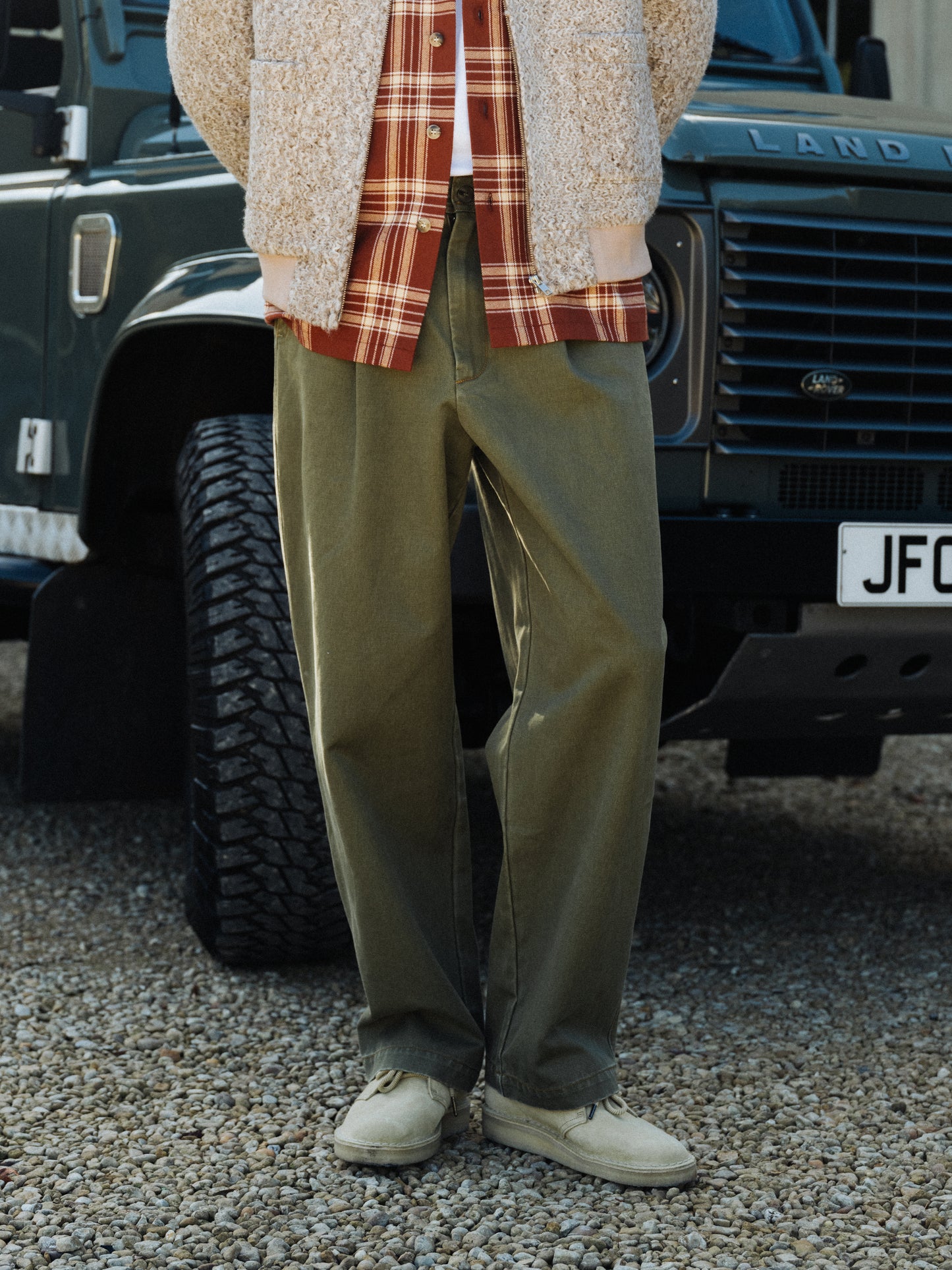 HEAVY CANVAS WORKWEAR TROUSER - ARMY