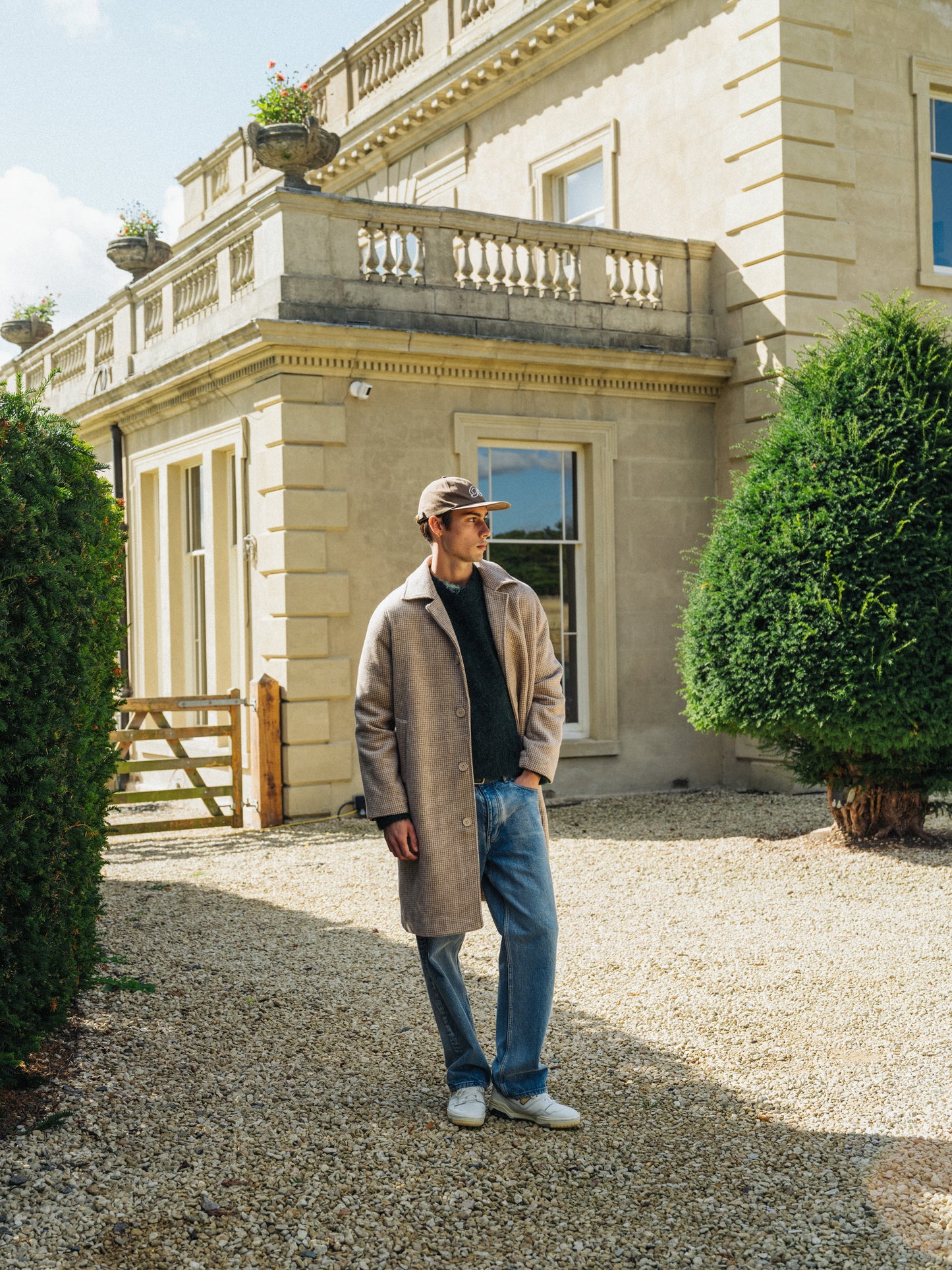 DEXTER CROPPED ALPACA KNIT - FOREST GREEN