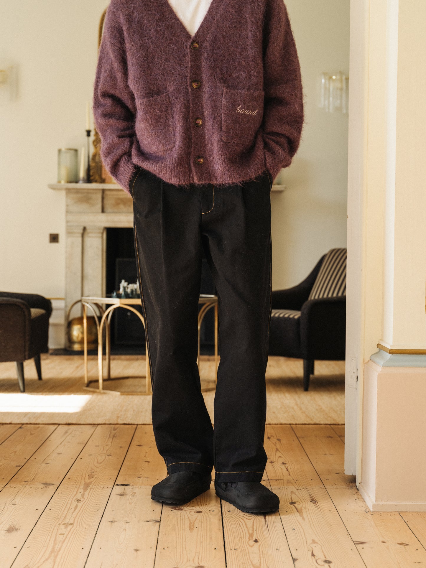 HEAVY CANVAS WORKWEAR TROUSER - BLACK